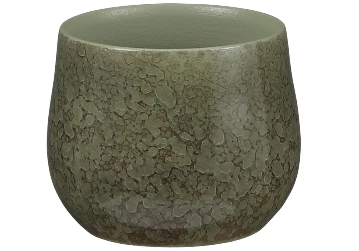 Mica Blumentopf Oliver Ø 13 x 16 cm grün