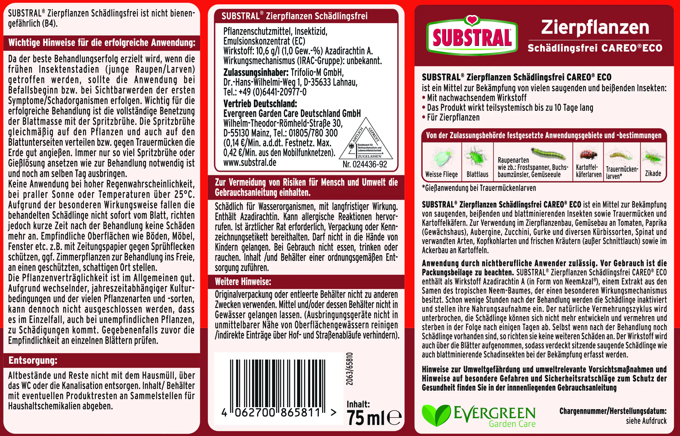 Substral Zierpflanzen Schädlingsfrei Careo Eco 75 ml Substral Zierpflanzen Schädlingsfrei Careo Eco 75 ml