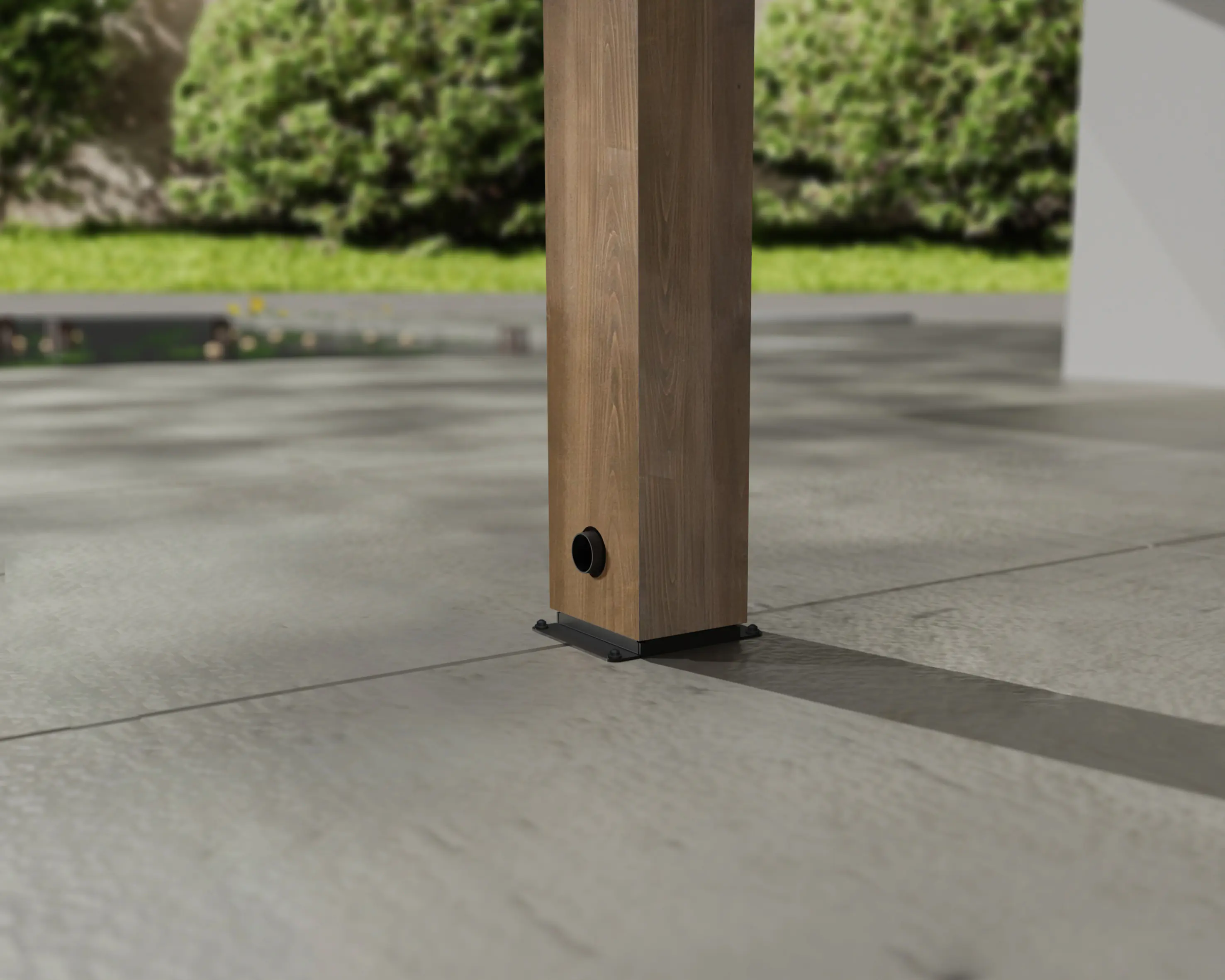 Canopia Terrassenüberdachung Helsinki Holz 795 x 294 cm braun