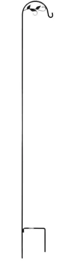 TrendLine Gartenstecker mit Haken Stahl 214 cm schwarz