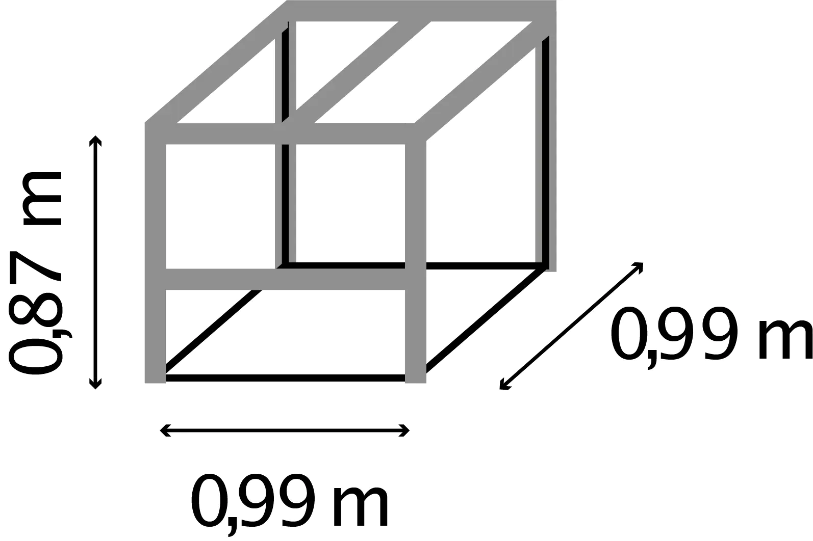 Vitavia Komposter Tomma 99 x 99 cm blank aluminium Vitavia Komposter Tomma 99 x 99 cm blank aluminium