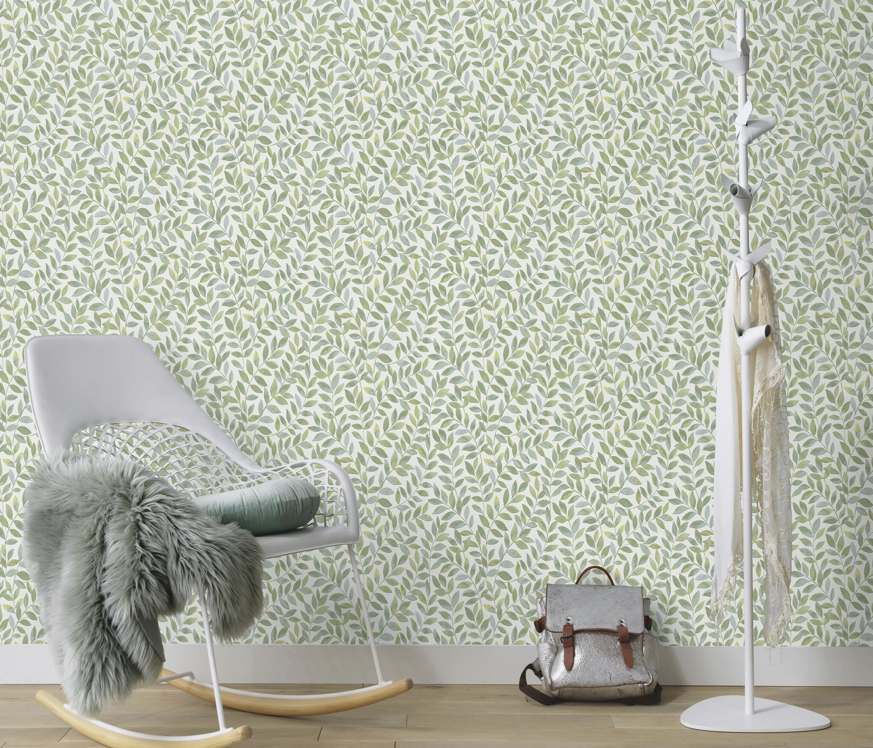 Erismann Vliestapete Floral grün 10,05 x 0,53 m