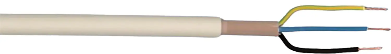 Feuchtraumleitung NYM-J 3 x 1,5 - 5 Meter, grau