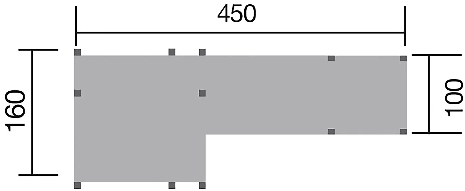 Weka Spiellandschaft 816 450 x 160 cm mit Turm, Brücke, Sandkasten, Rutsche