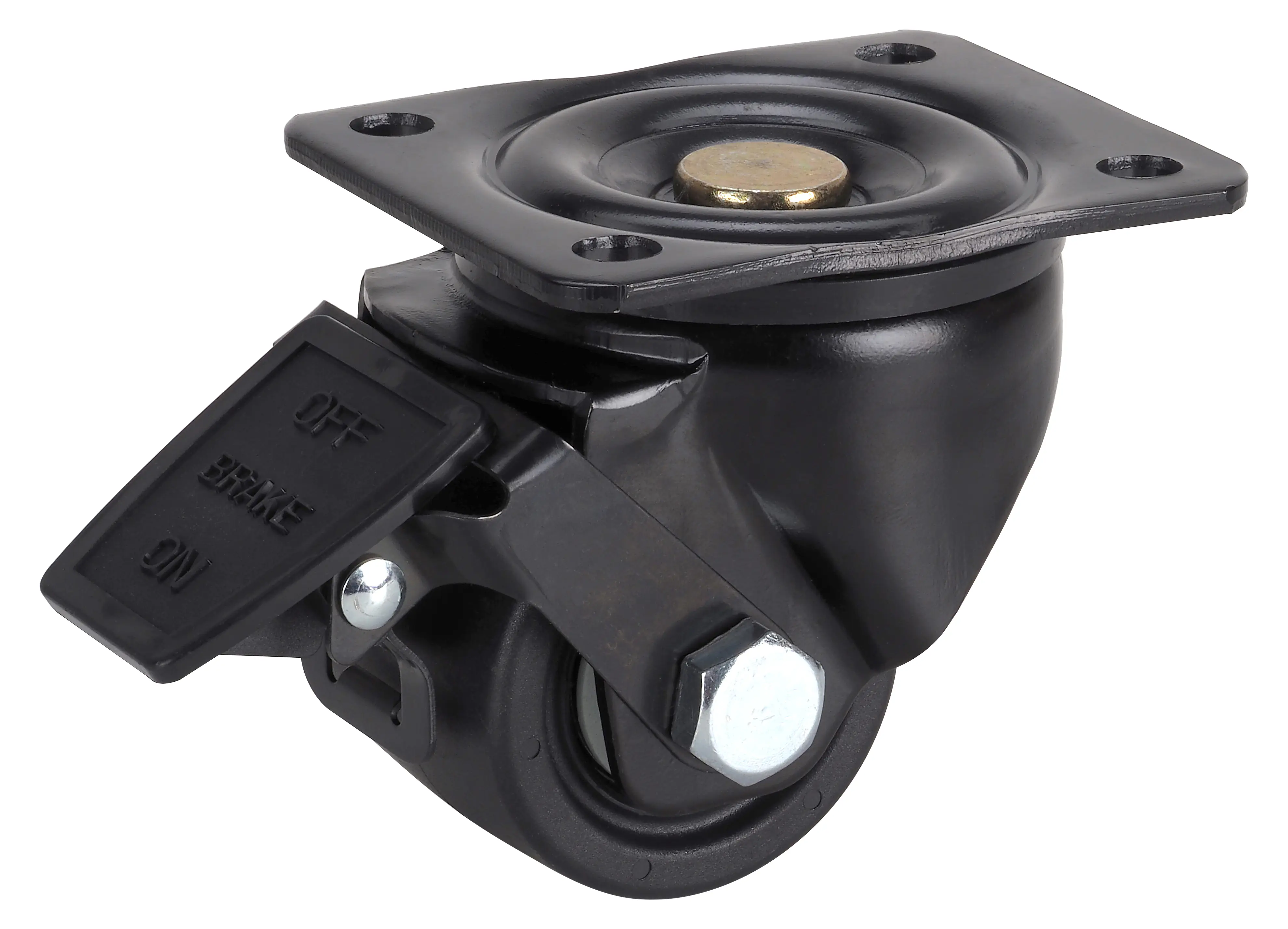 Schwerlast-Lenkrolle mit Radfeststeller 65 x 50 mm Tragkr. 500 kg