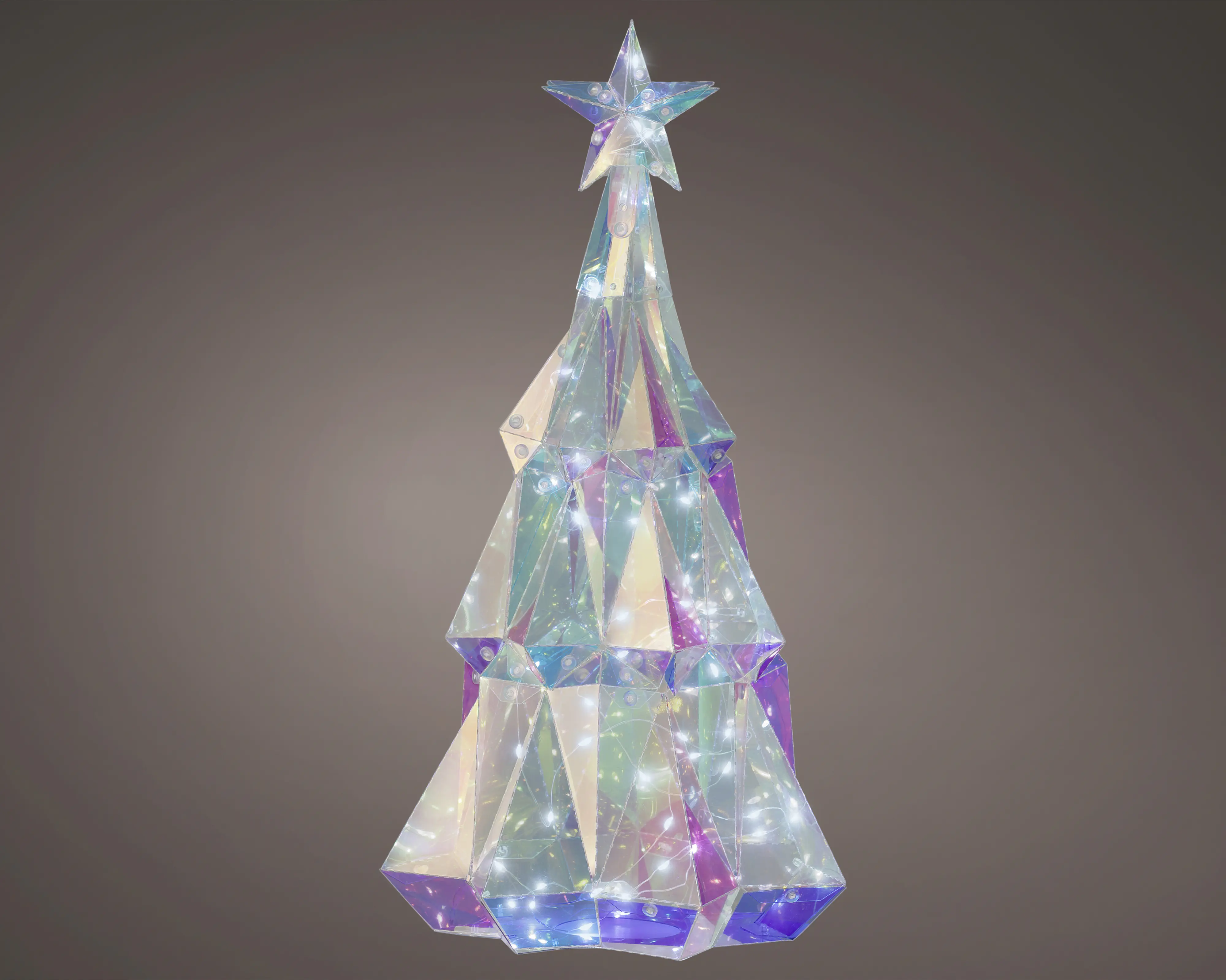 Lumineo Mikro LED Baum 24,5 x 24,5 x 39 cm kaltweiß für Innen 40 LED