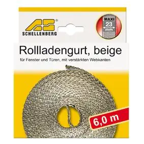Schellenberg Rollladengurt beige Breite 23 mm - Länge 6 m Schellenberg Rollladengurt beige Breite 23 mm - Länge 6 m