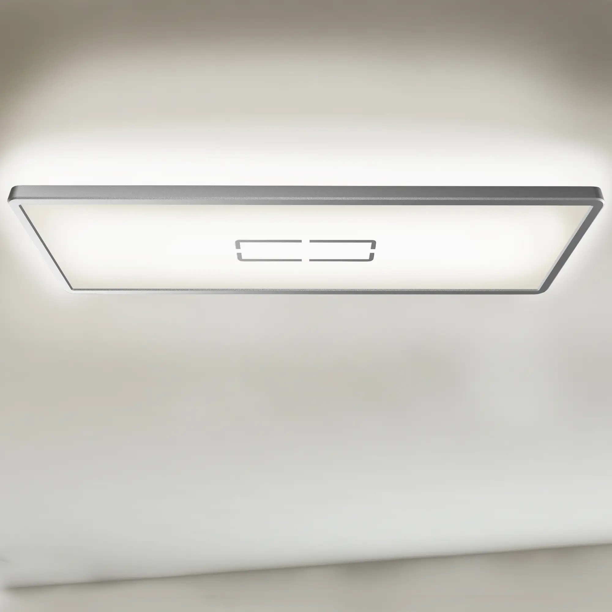 4002707366317 Briloner Slim LED Panel Free silber 58 x 20 cm mit Backlight-Effekt