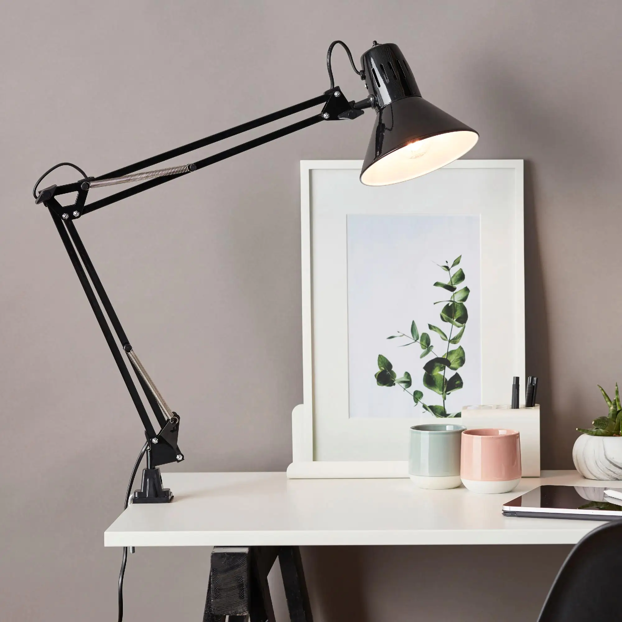Brilliant Klemmleuchte Hobby 70 x 17 cm E27, max. 40 W, verstellbar