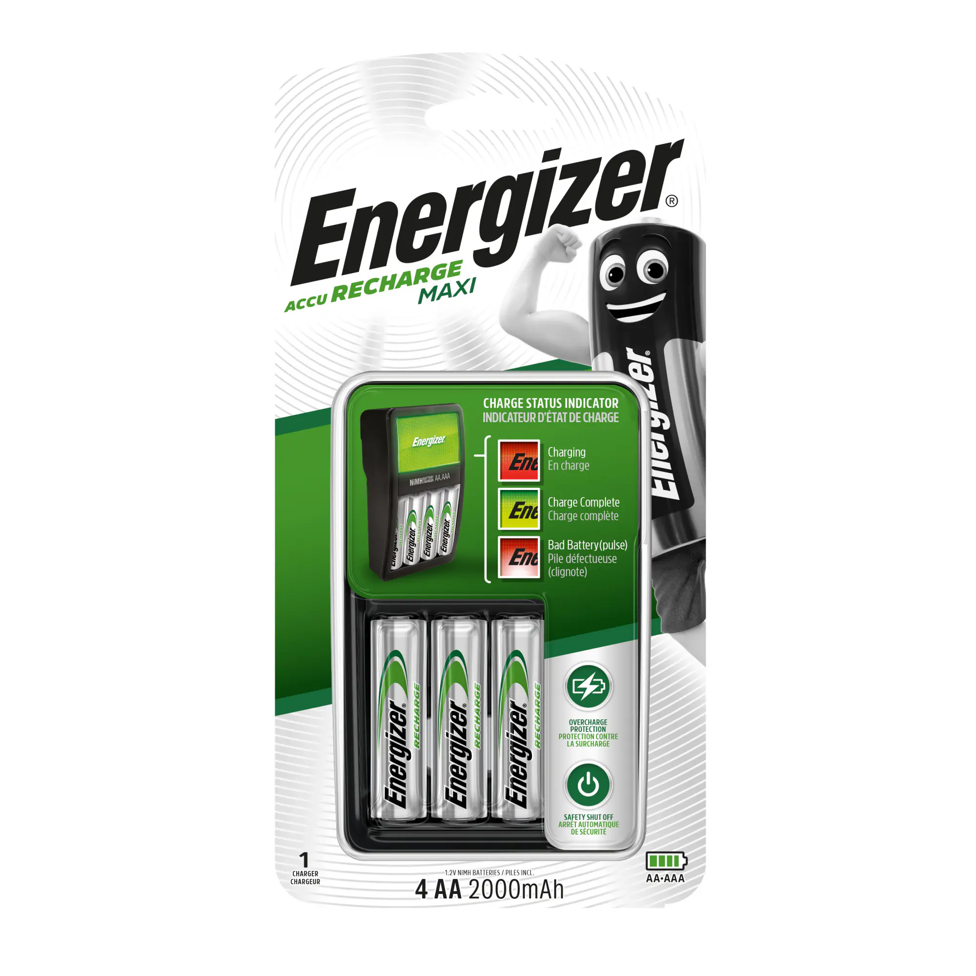 Energizer Maxi Charger inkl. 4-Mignon AA Energizer Maxi Charger inkl. 4-Mignon AA