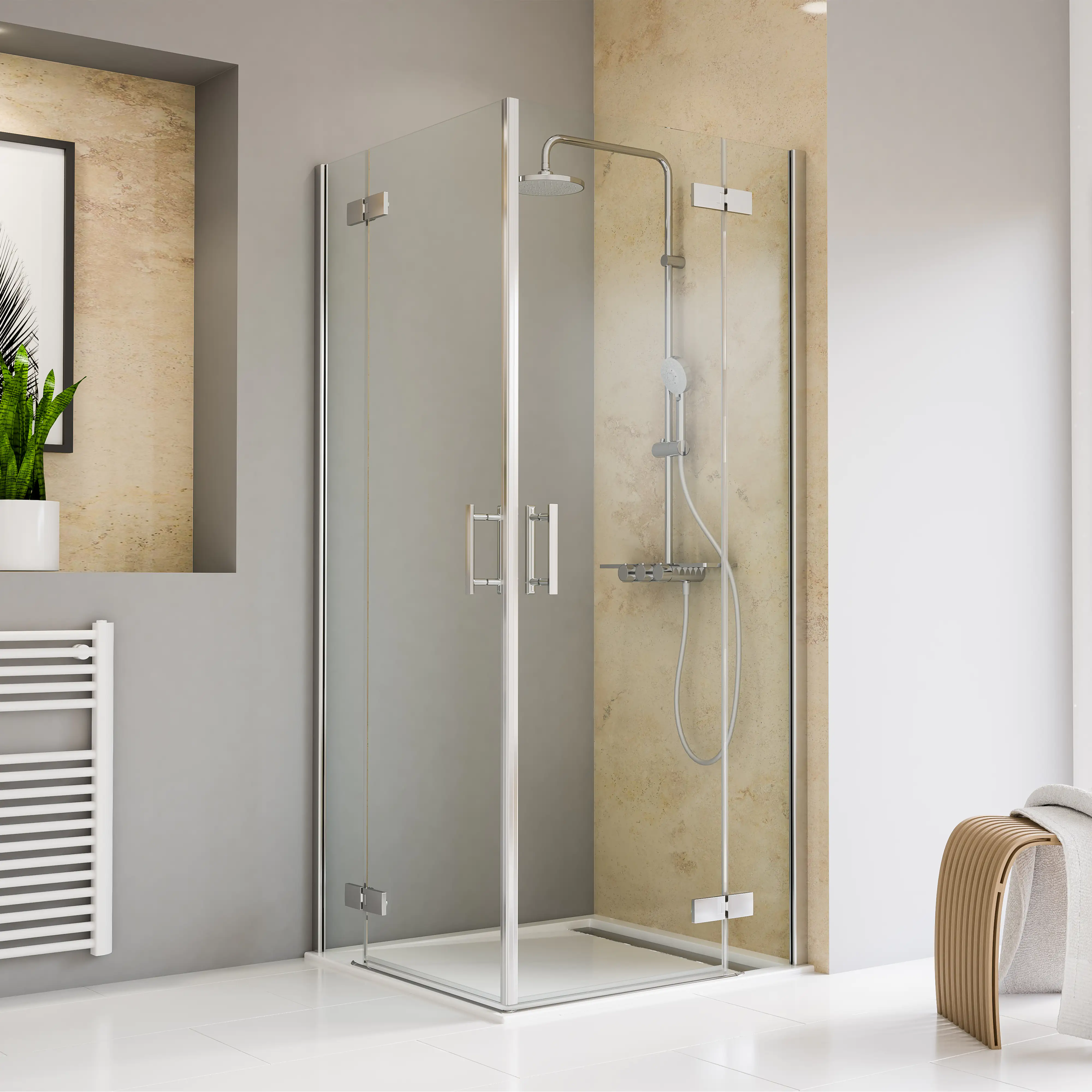 4060991061240 Schulte Eckeinstieg 4-tlg. 100 x 100 cm Toura