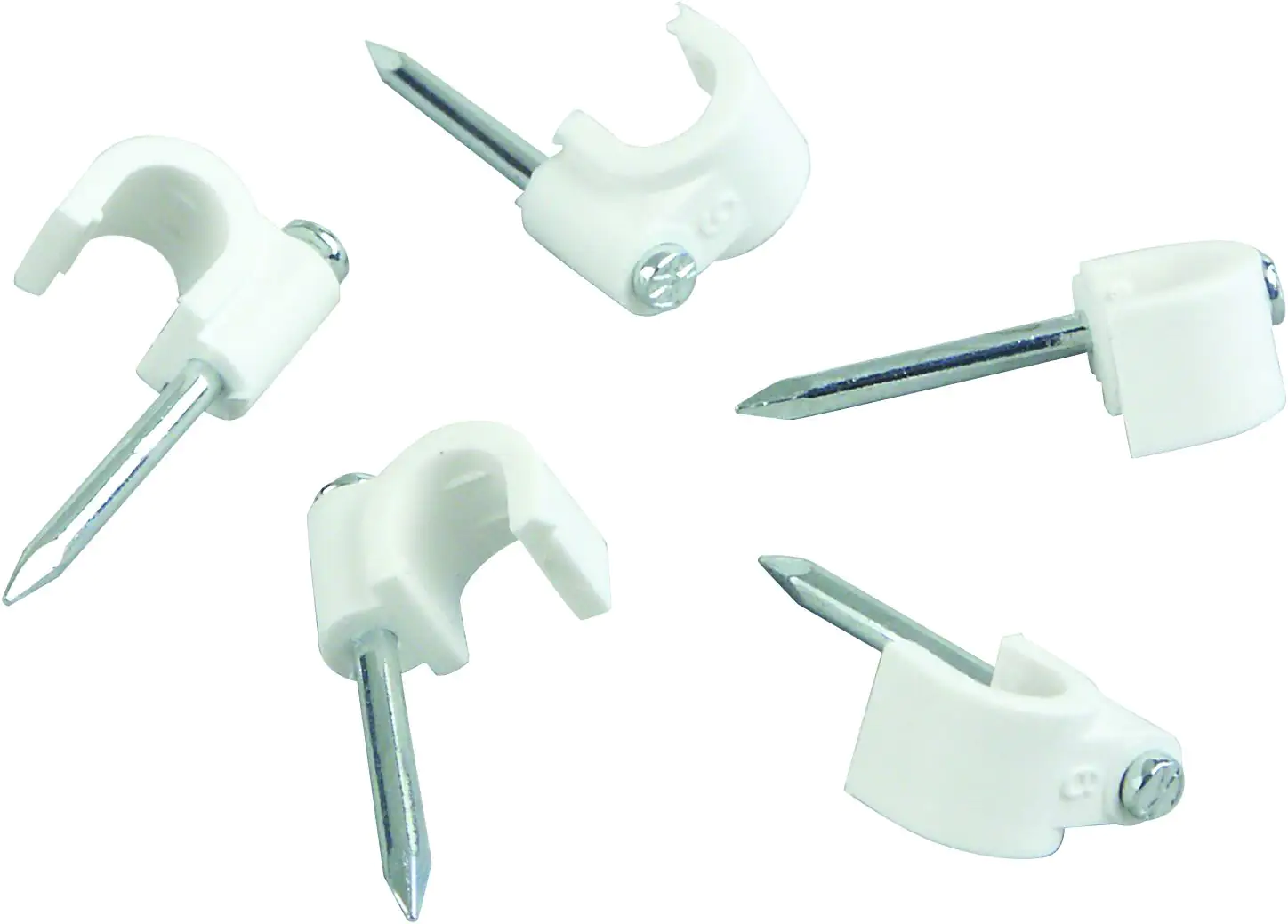 Schwaiger Nagelschellen Set ZIS60-20 532 20 Stk. weiß, mit 25mm Stahlnägeln Schwaiger Nagelschellen Set ZIS60-20 532 20 Stk. weiß, mit 25mm Stahlnägeln