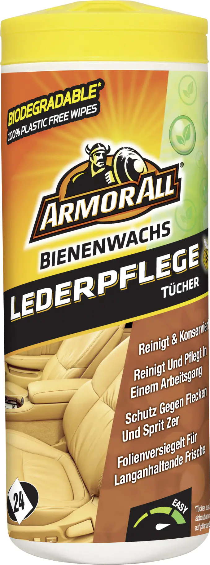 Armor All Lederpflegetücher-Box 24 Tücher