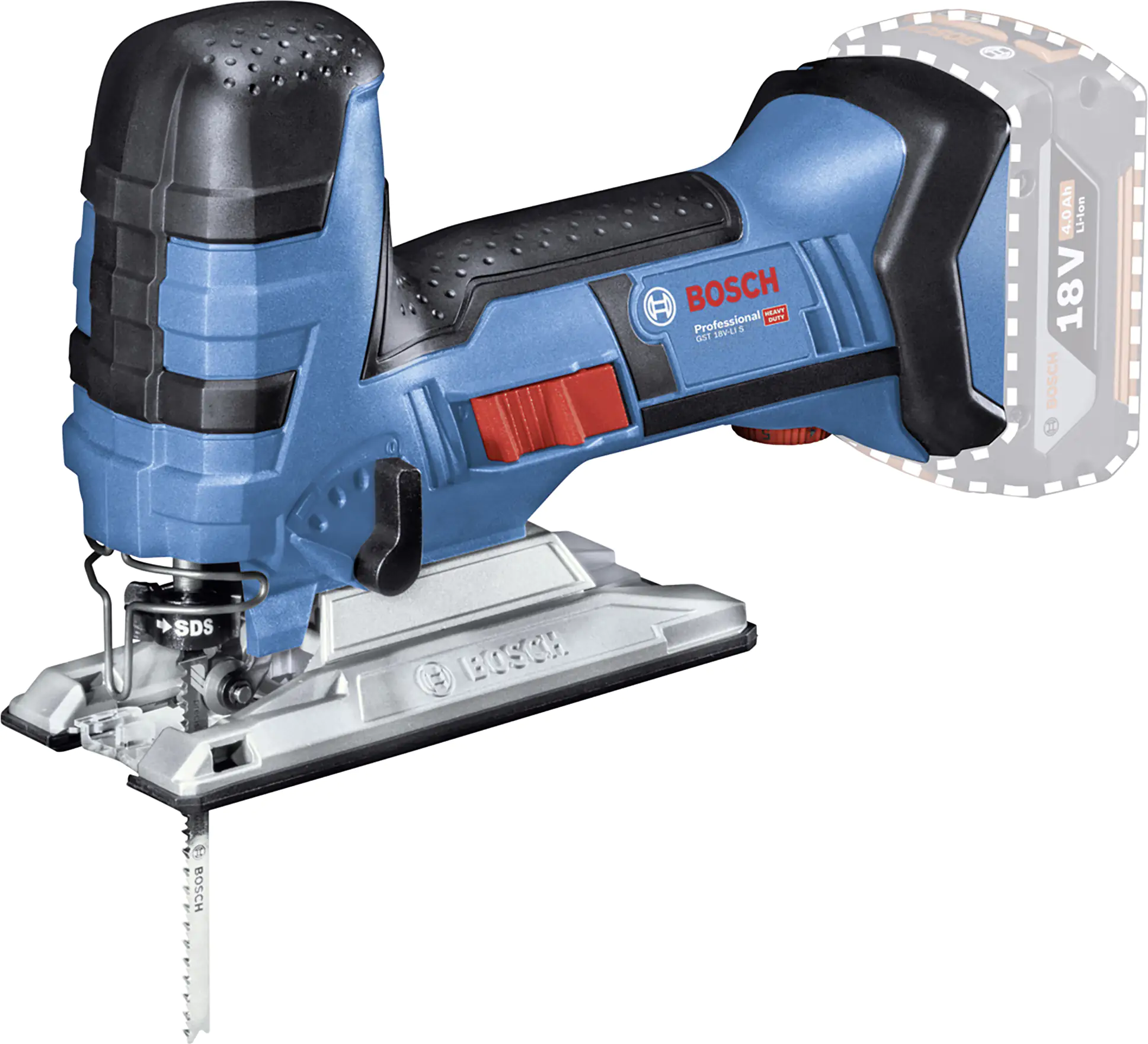 Bosch Professional Akku-Stichsäge GST 18V-LI S Solo in L-Boxx