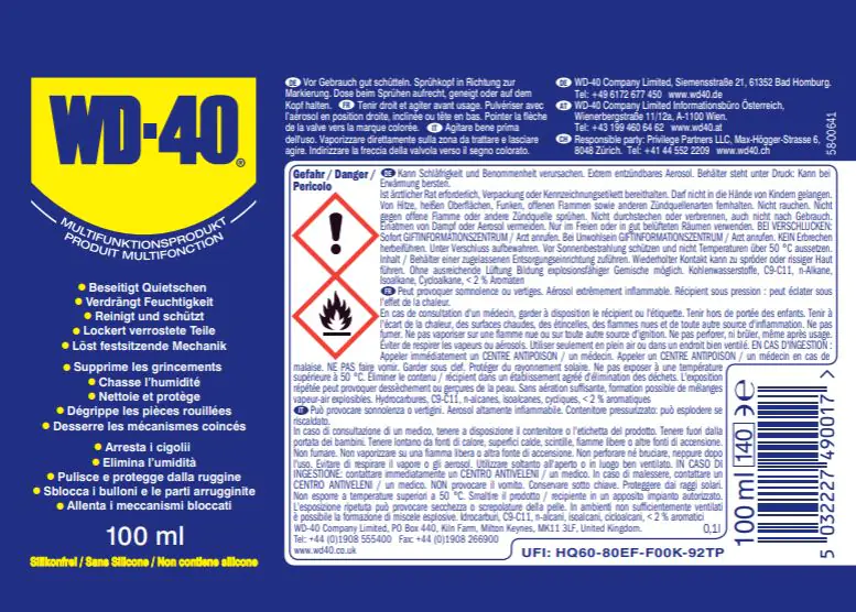 WD-40 Multifunktionsprodukt classic 100ml