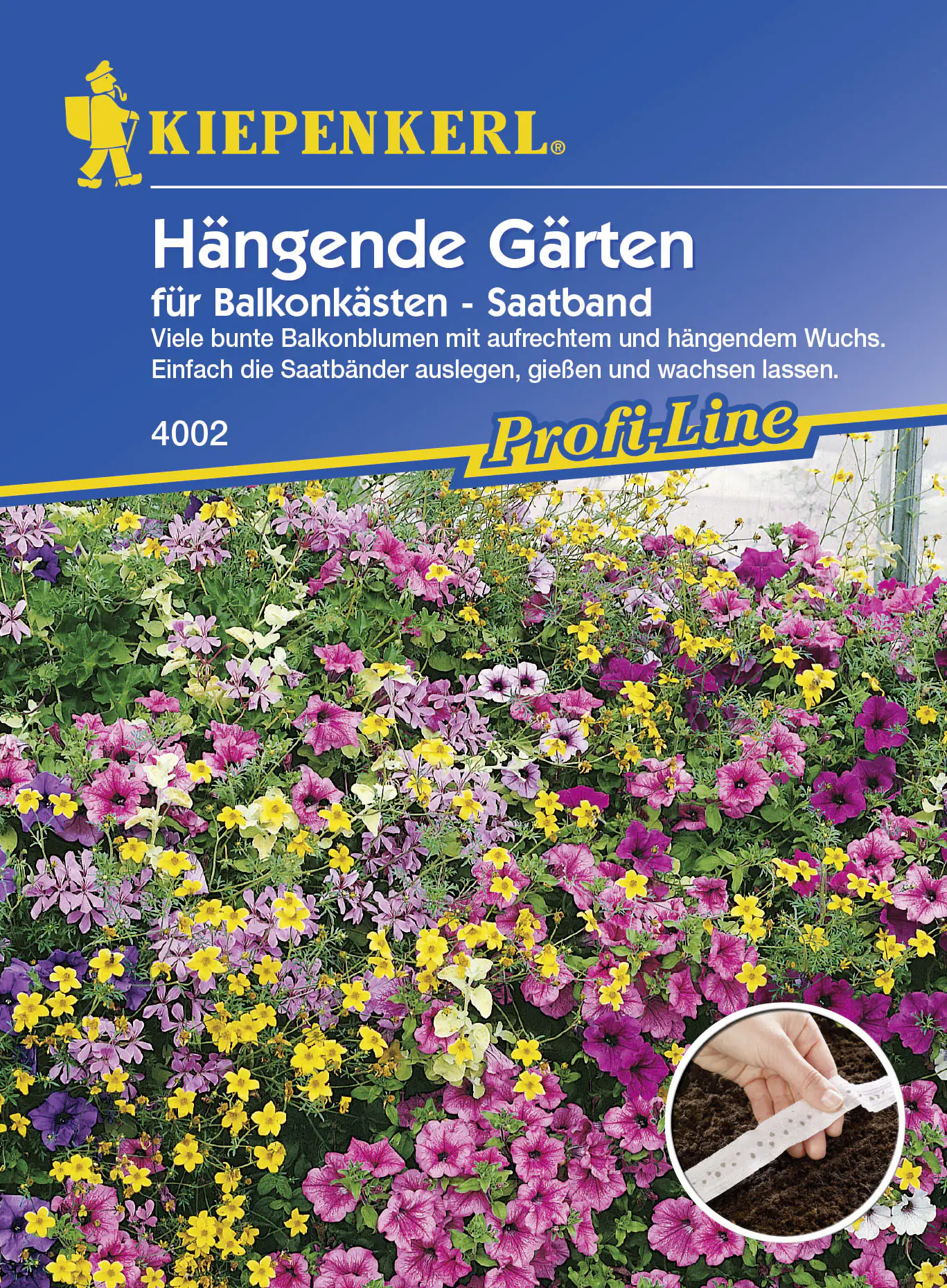Kiepenkerl Saatgut Hängende Gärtner 2 Saatbänder je 2,5 m