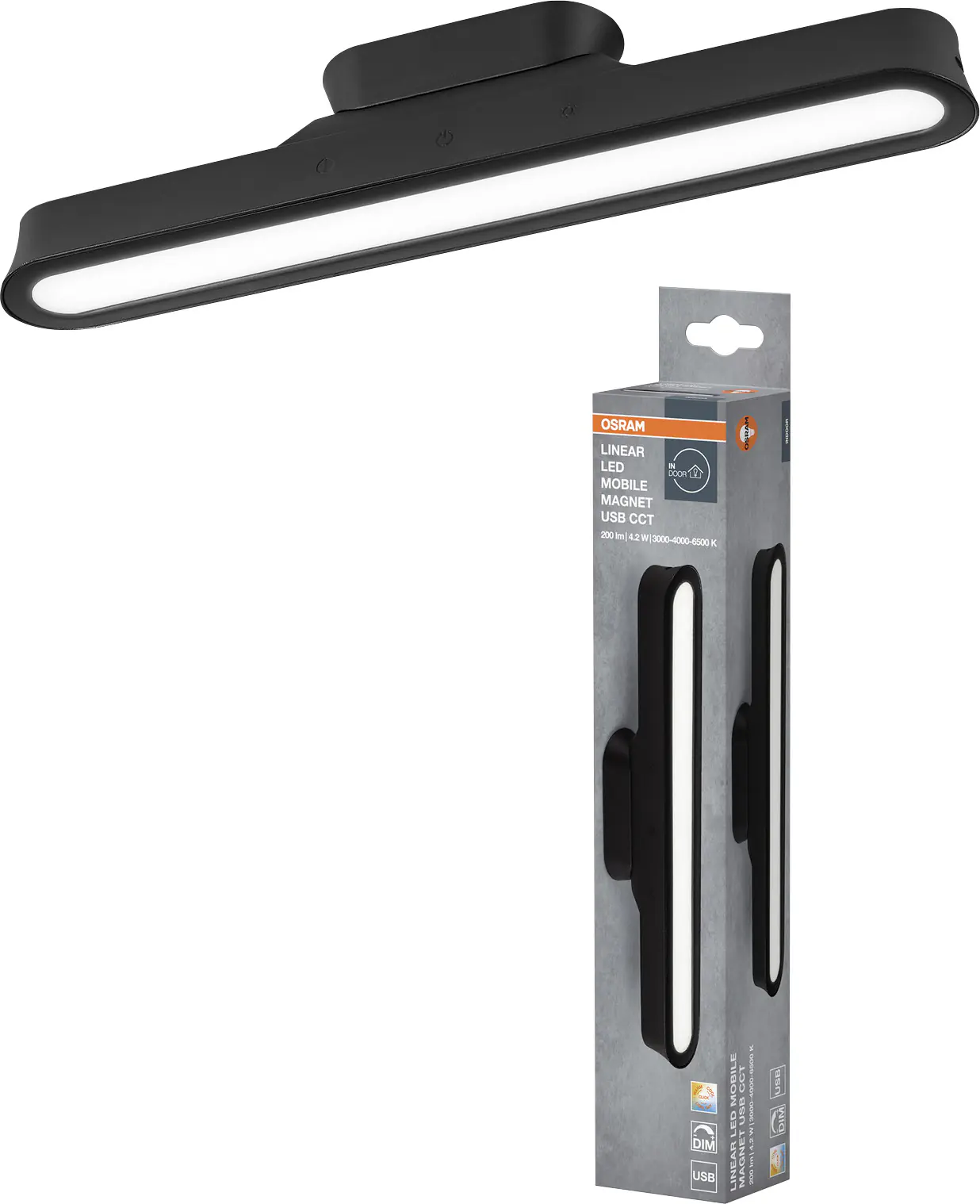 Osram LED Unterbauleuchte Linear Mobile Magnet USB 4,2 Watt 28 cm