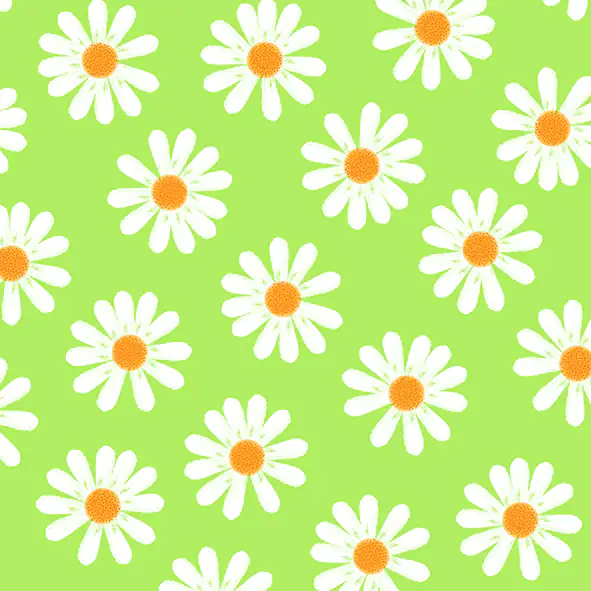 Braun & Company Servietten Dancing Daisies grün 25 x 25 cm - 20er Pack