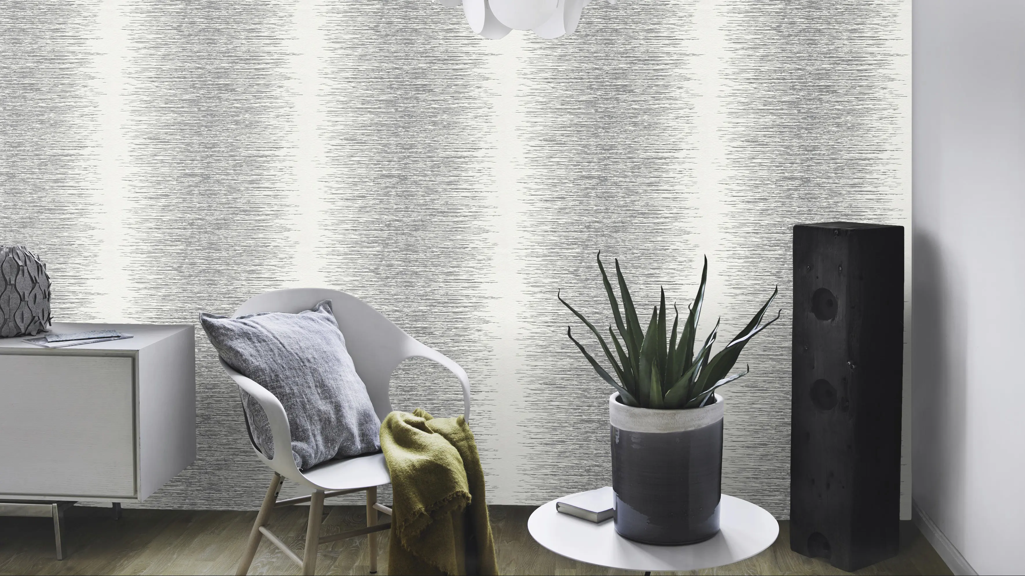 Rasch Vliestapete 413809 Selection grafisch silber 10,05 x 0,53 m