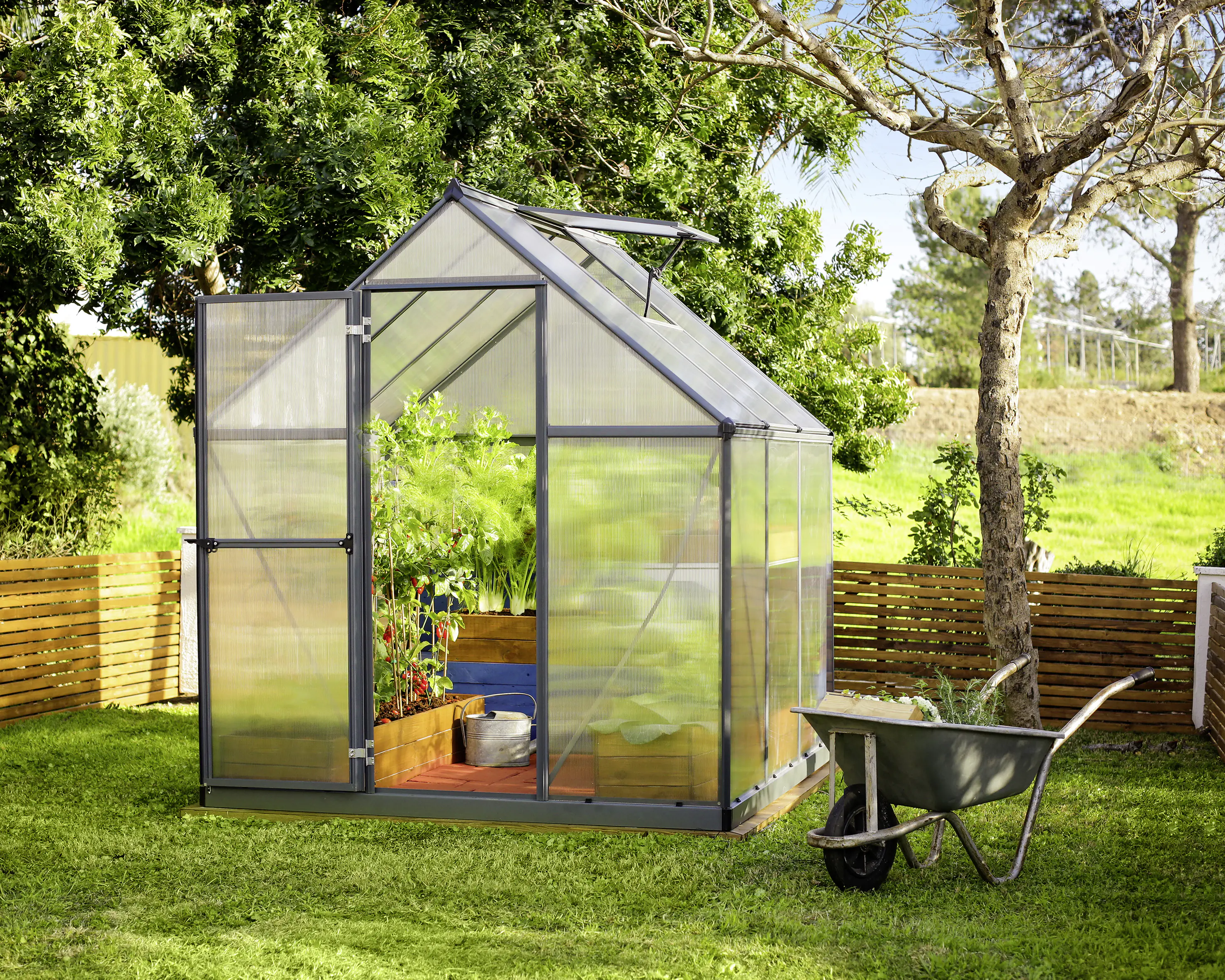 Canopia Gewächshaus Mythos Alu grau 186 x 185 cm