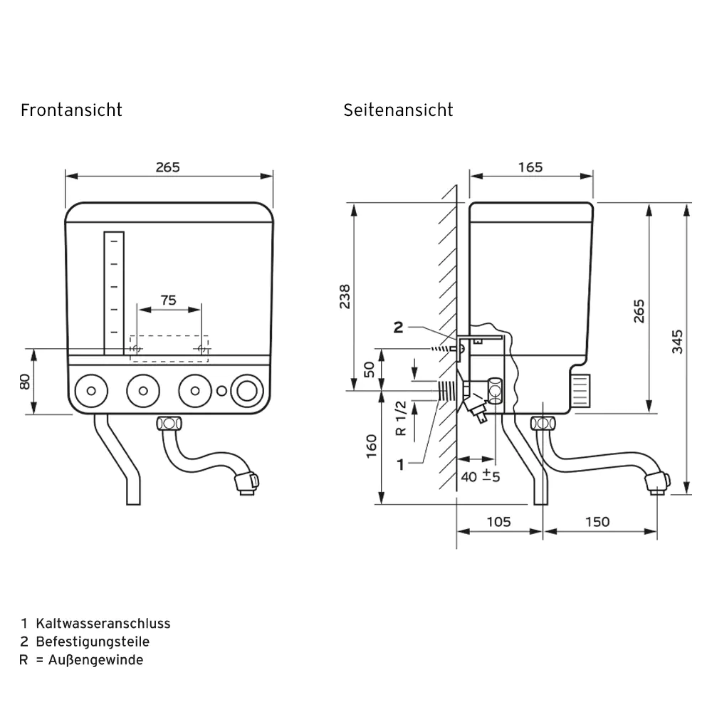 Vaillant Kochendwassergerät VEK5L 5 L