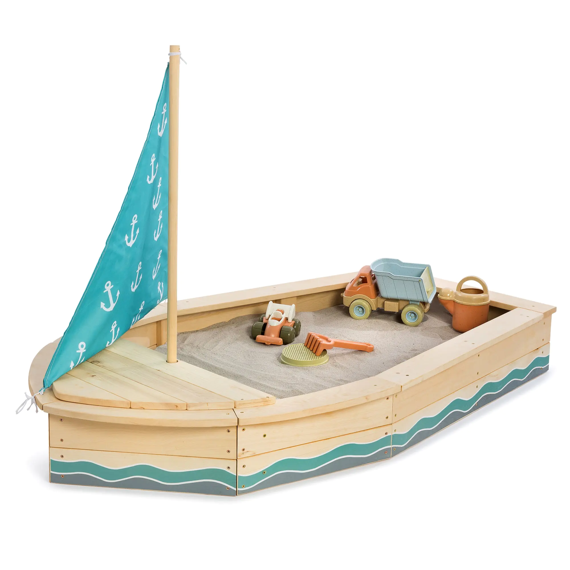 Muddy Buddy Sandkasten Anchor Lover 160 x 90 x 102 cm