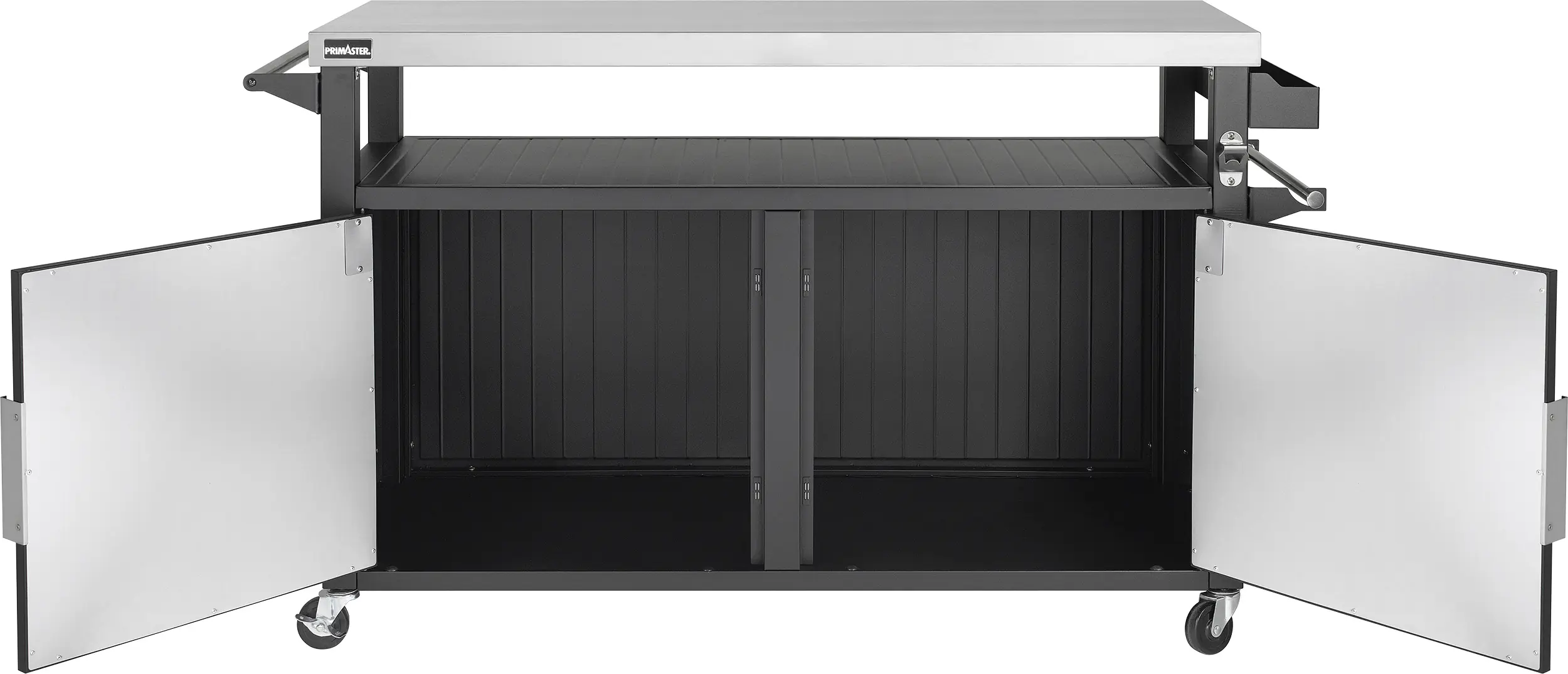 Primaster Grillwagen Napa XXL Universal 2-türig 153 x 90 cm schwarz