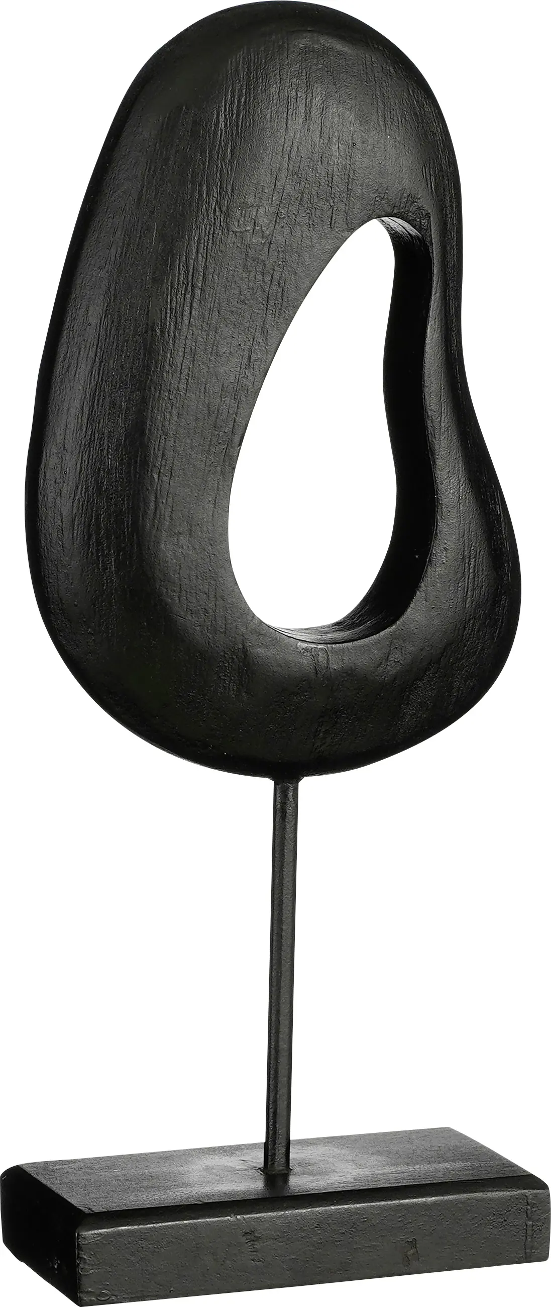 Mica Dekorationobjekt Pastina schwarz Mangoholz 13 x 33 cm