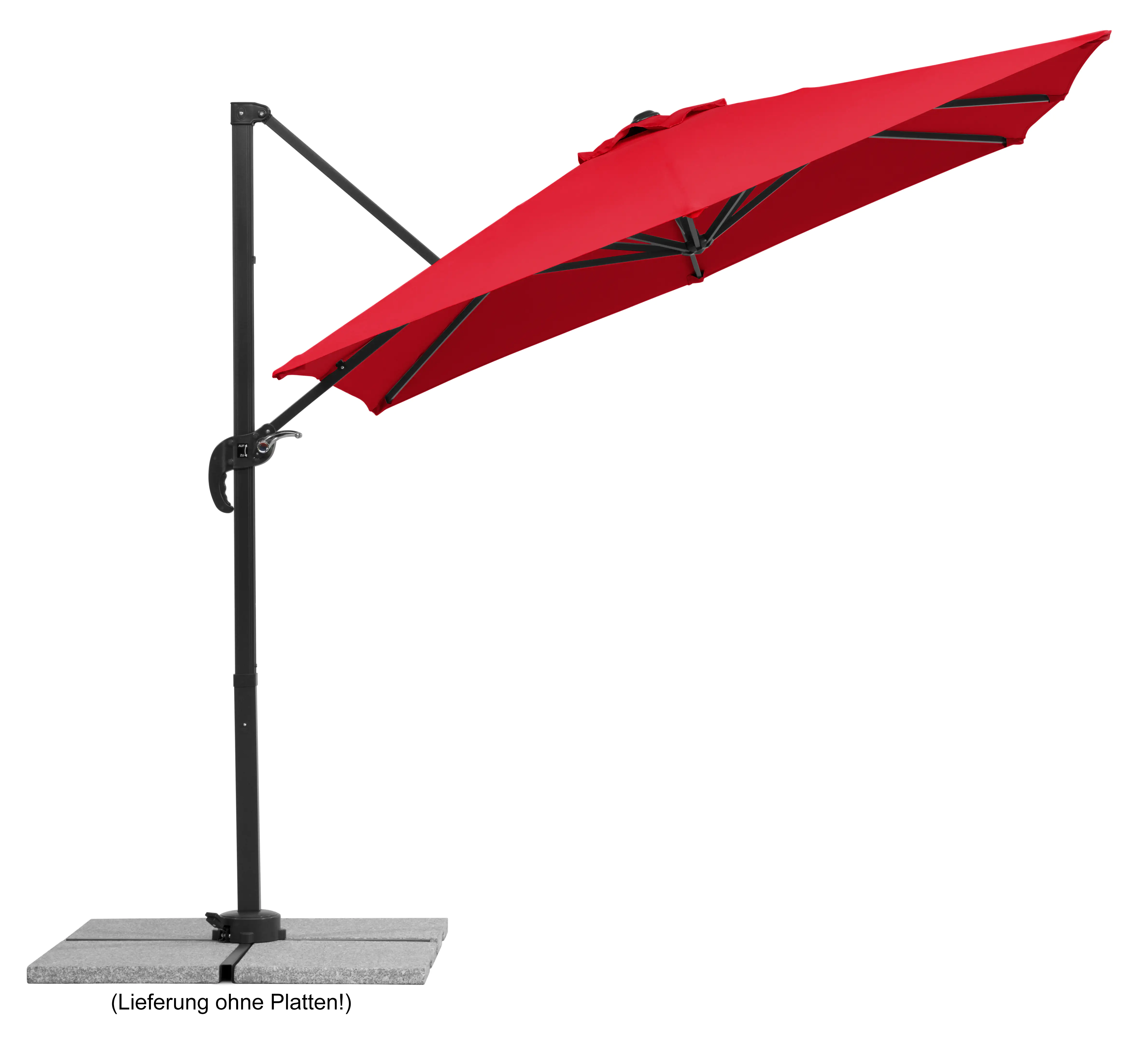 4000570759779 Schneider Ampelschirm Rhodos Junior rot 230 x 230 cm