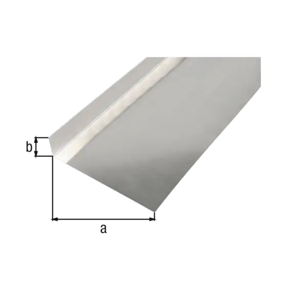 Alberts Glattblech L-Form Aluminium natur 135 x 30 x 2000 mm gekantet