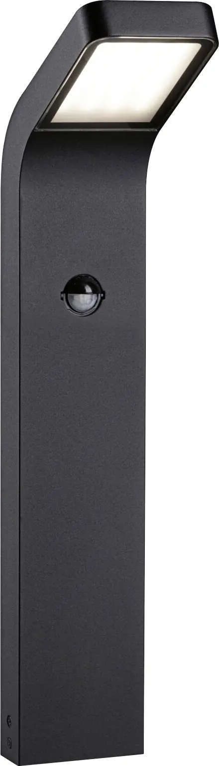 Paulmann LED Pollerleuchte Kulma anthrazit 50 x 9 cm warmweiß mit Bewegungsmelder