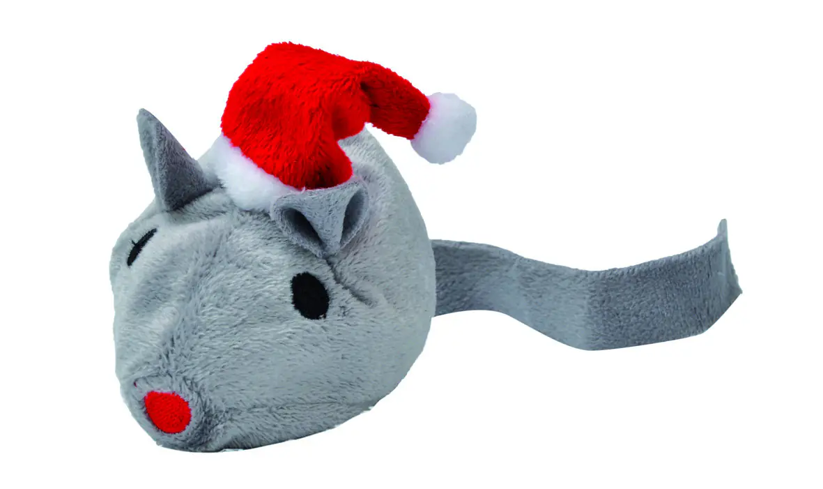 Aumüller Katzenspielzeug Weihnachtsmaus mit Baldrianwurzel