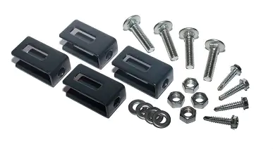 Polbram U-Verbinder mit Zaunfeld 4 Stück, RAL-Farbe 7016