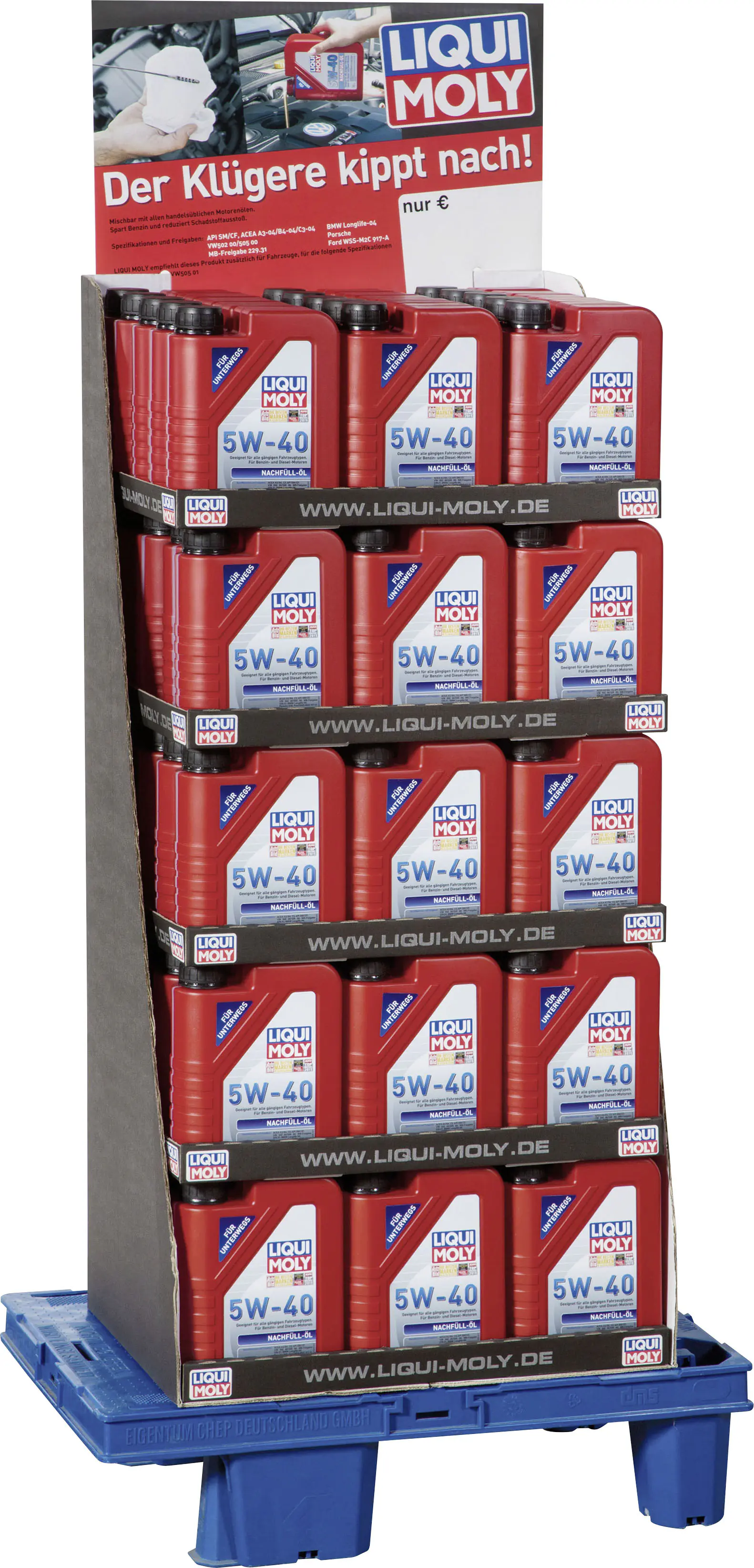 Liqui Moly Motoröl 5W-40 Nachfüll-Öl 1 L