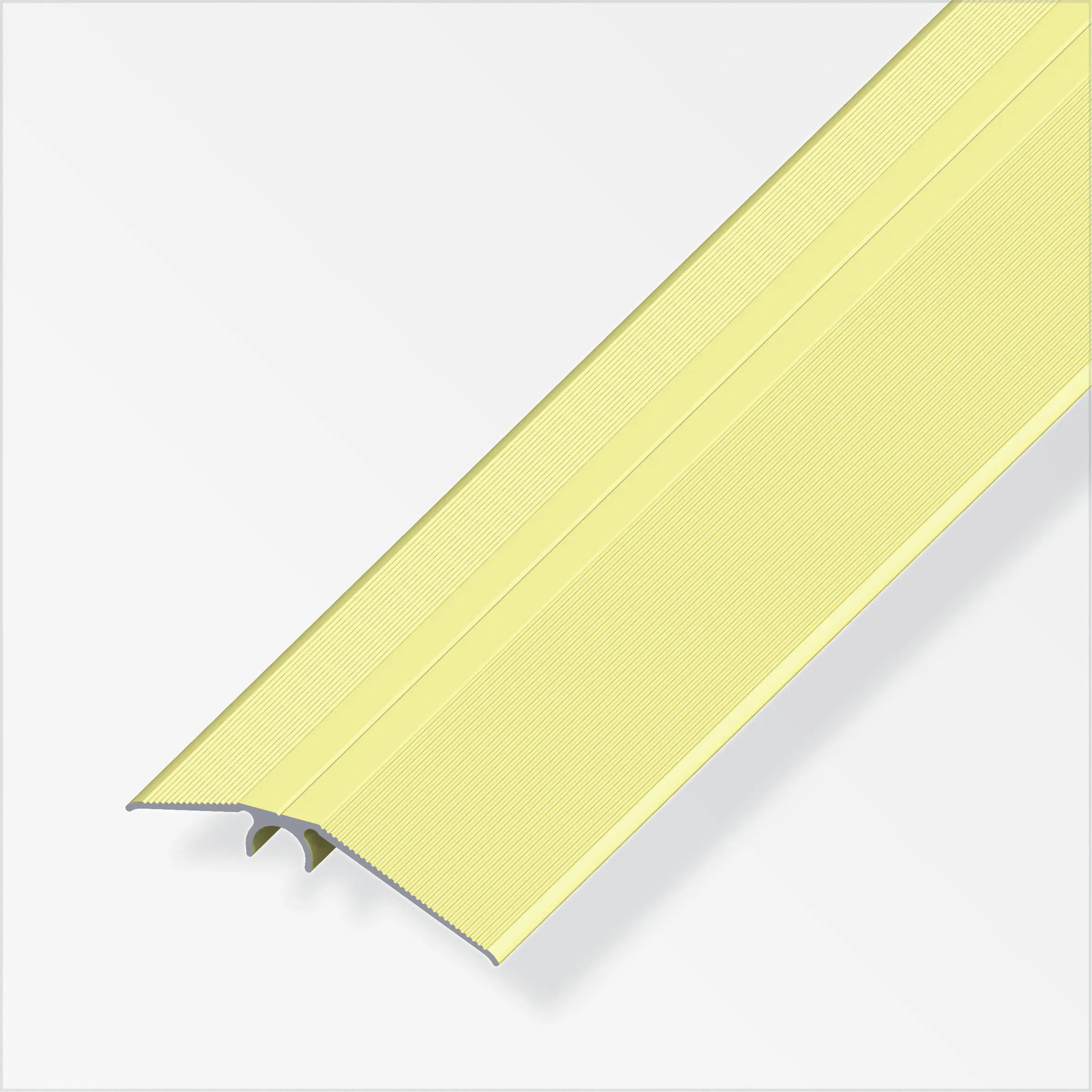 alfer Niveauausgleichs-Profil 1 m, 56 mm Aluminium eloxiert messing