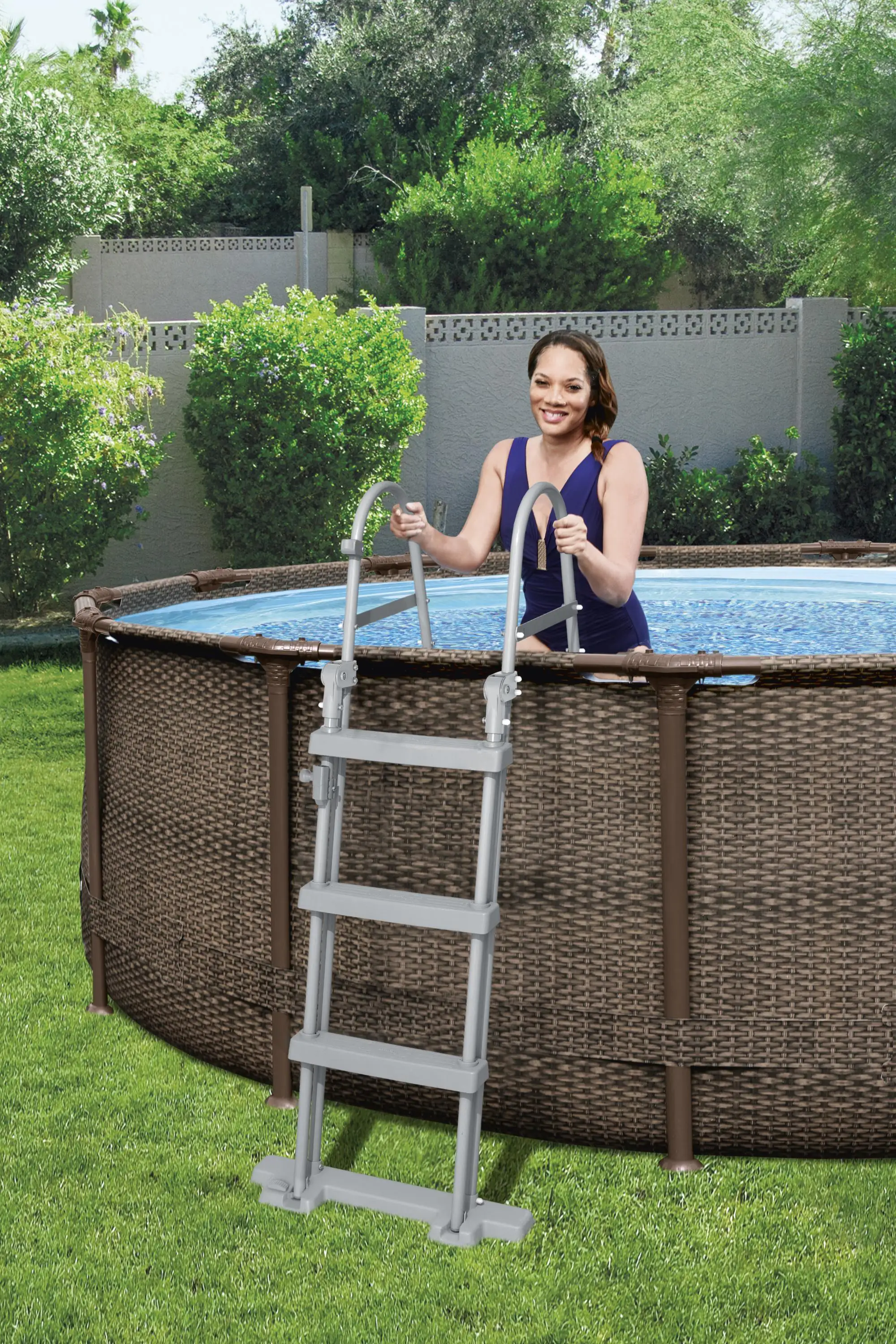 6942138966503_11 Bestway Flowclear Sicherheitsleiter 107 cm