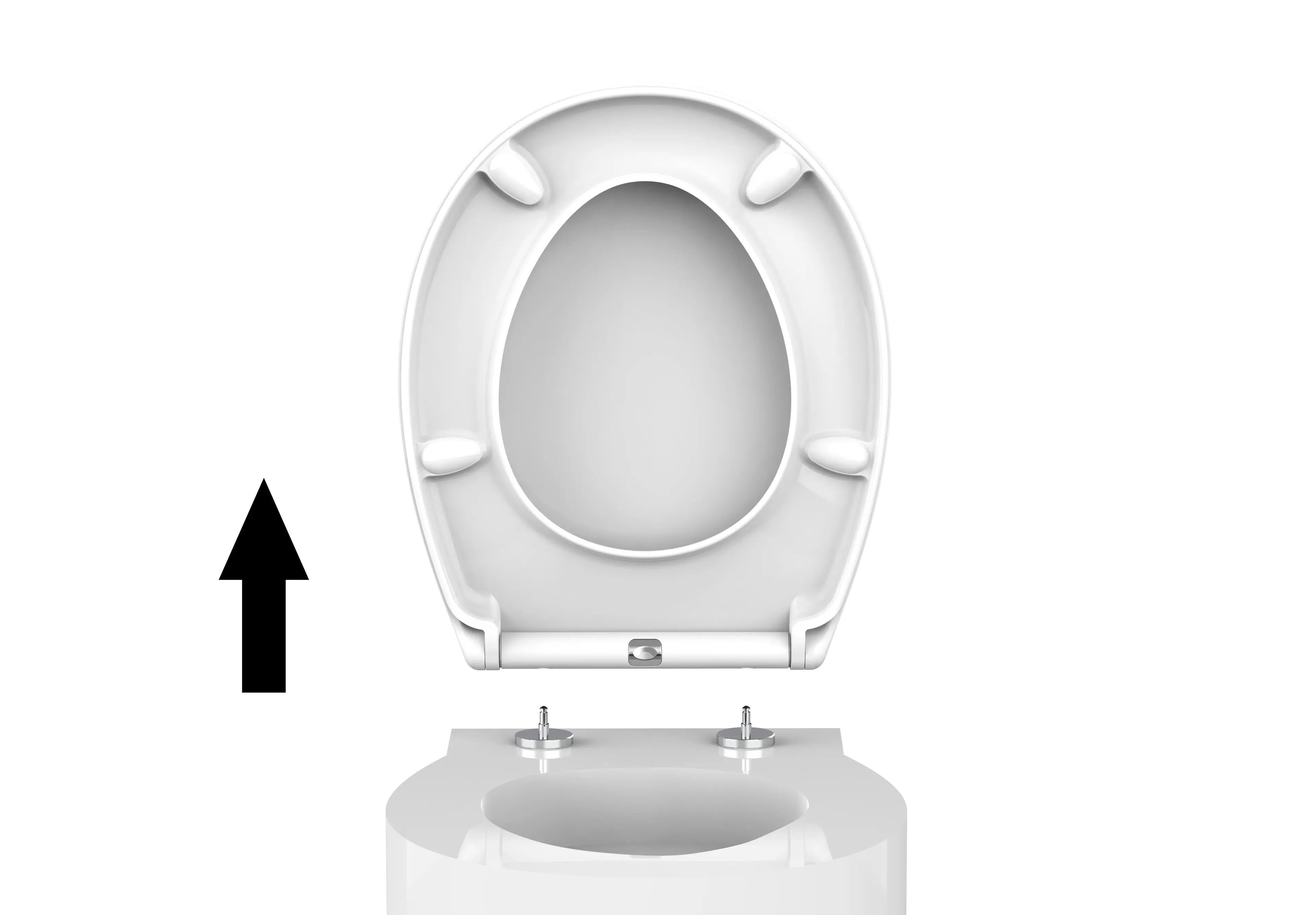 Primaster WC-Sitz mit Absenkautomatik Tiago weiß Primaster WC-Sitz mit Absenkautomatik Tiago weiß