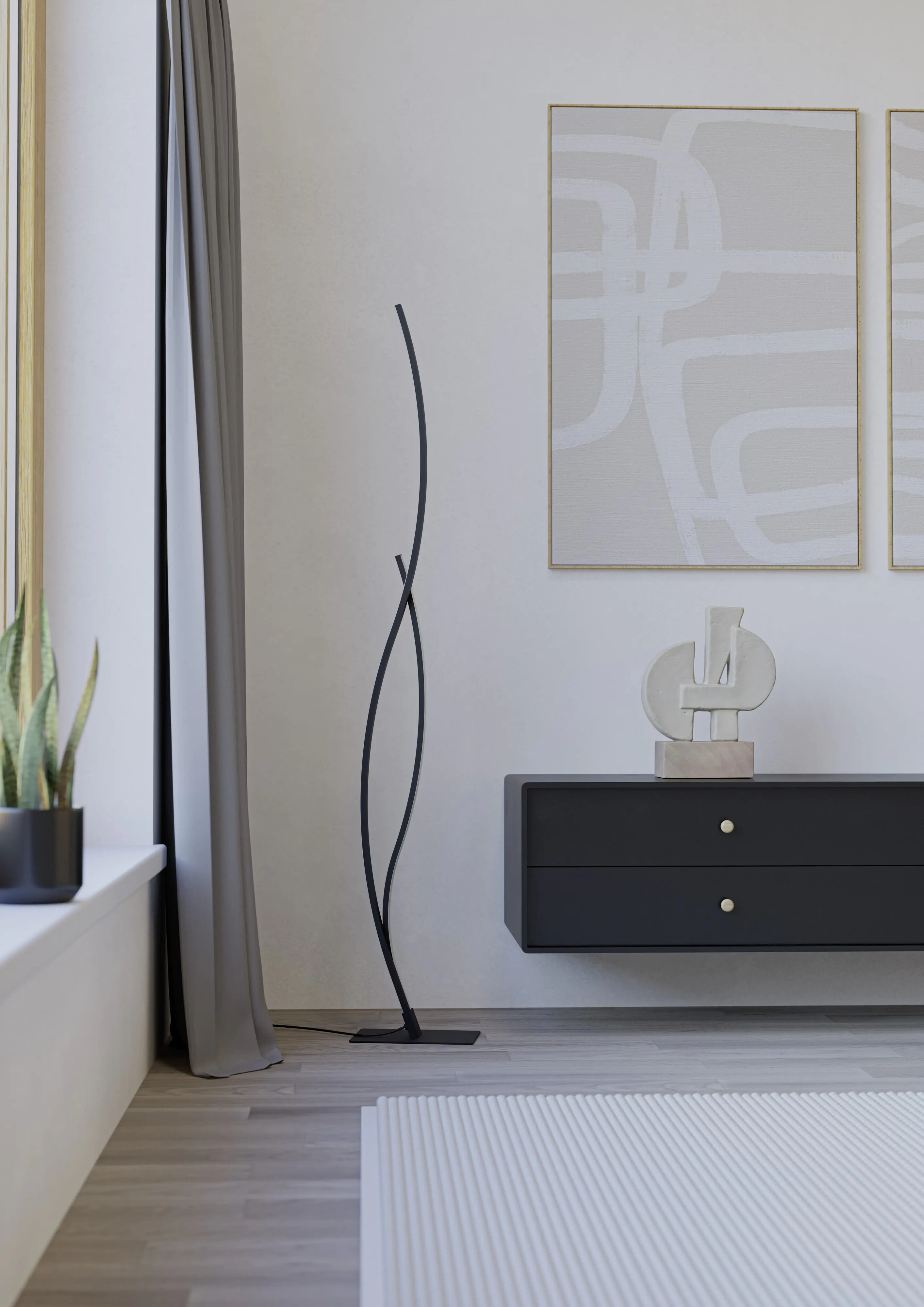 Eglo LED Stehleuchte Grisolia 20W, 2500 lm, 3000K, warmweiß, weiß