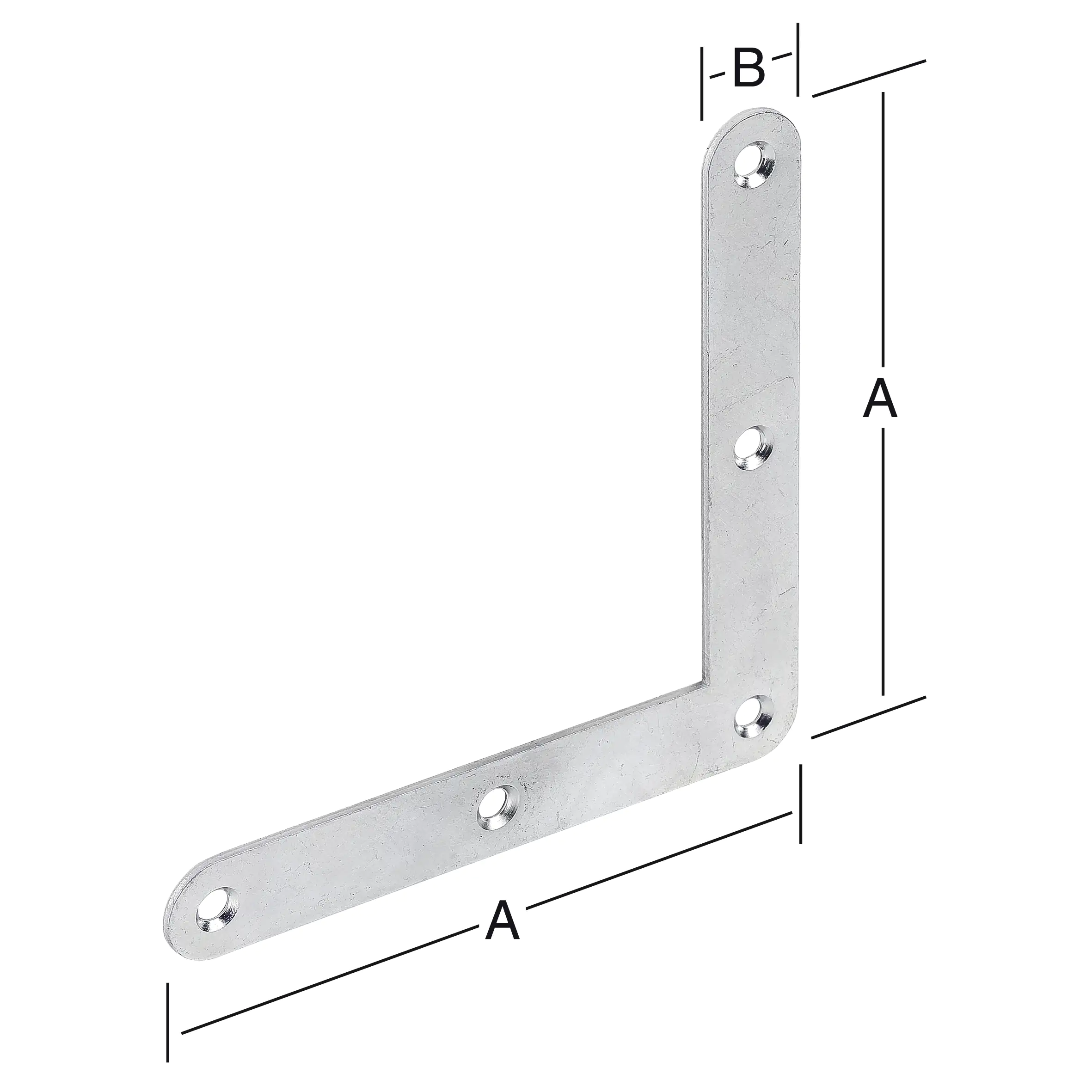 Vormann Eckwinkel verzinkt 120 x 20 mm