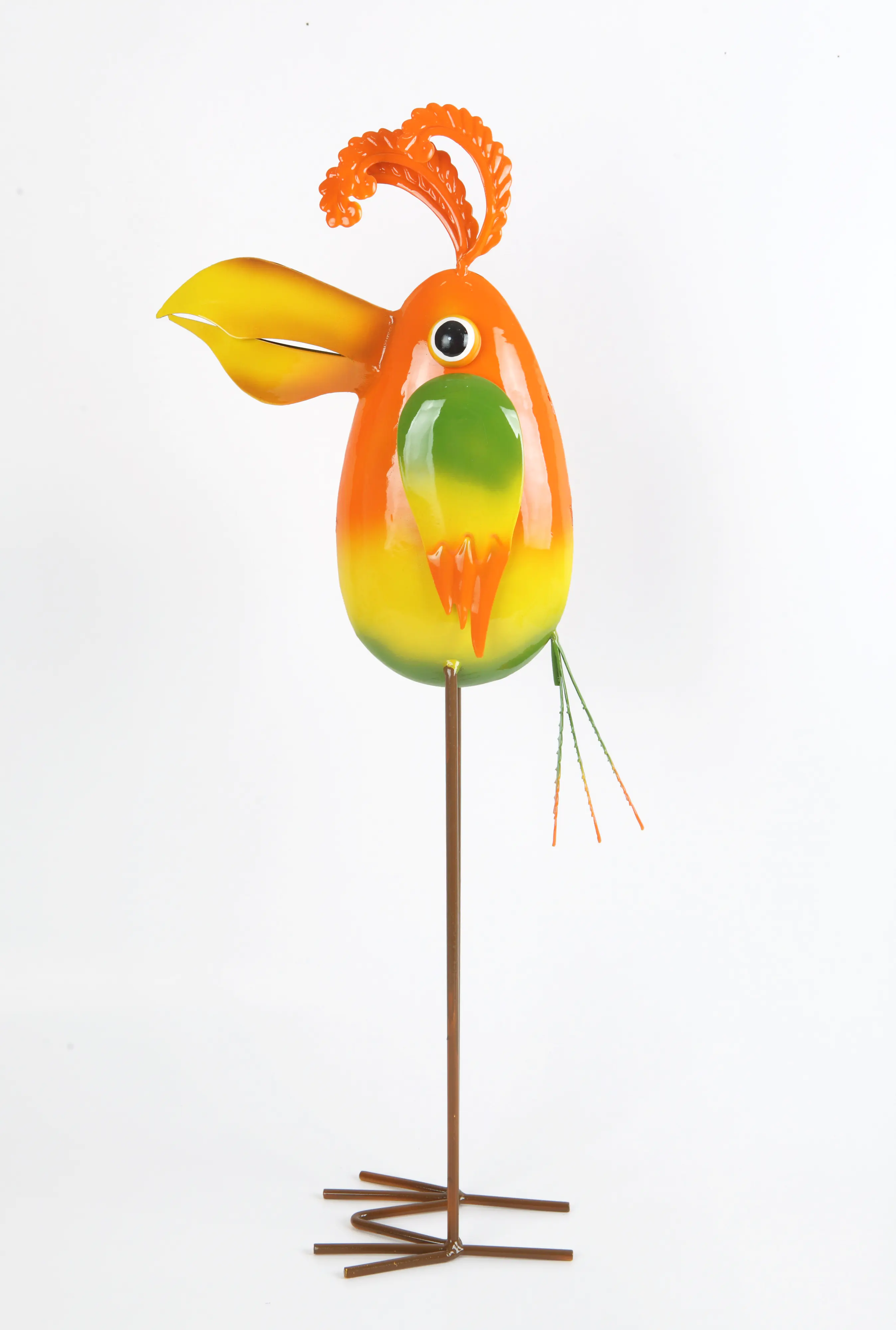 TrendLine Figurenstecker Metall Vogel 59 x 11 x 25 cm mehrfarbig