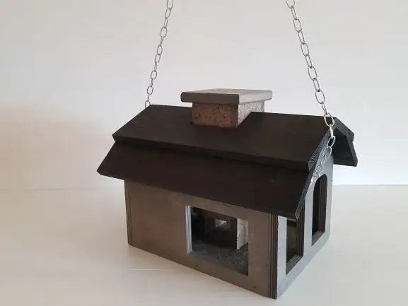 4251139107429 Vogelhaus American Style Kiefernholz massiv grau LxBxH: 25x25x32 cm