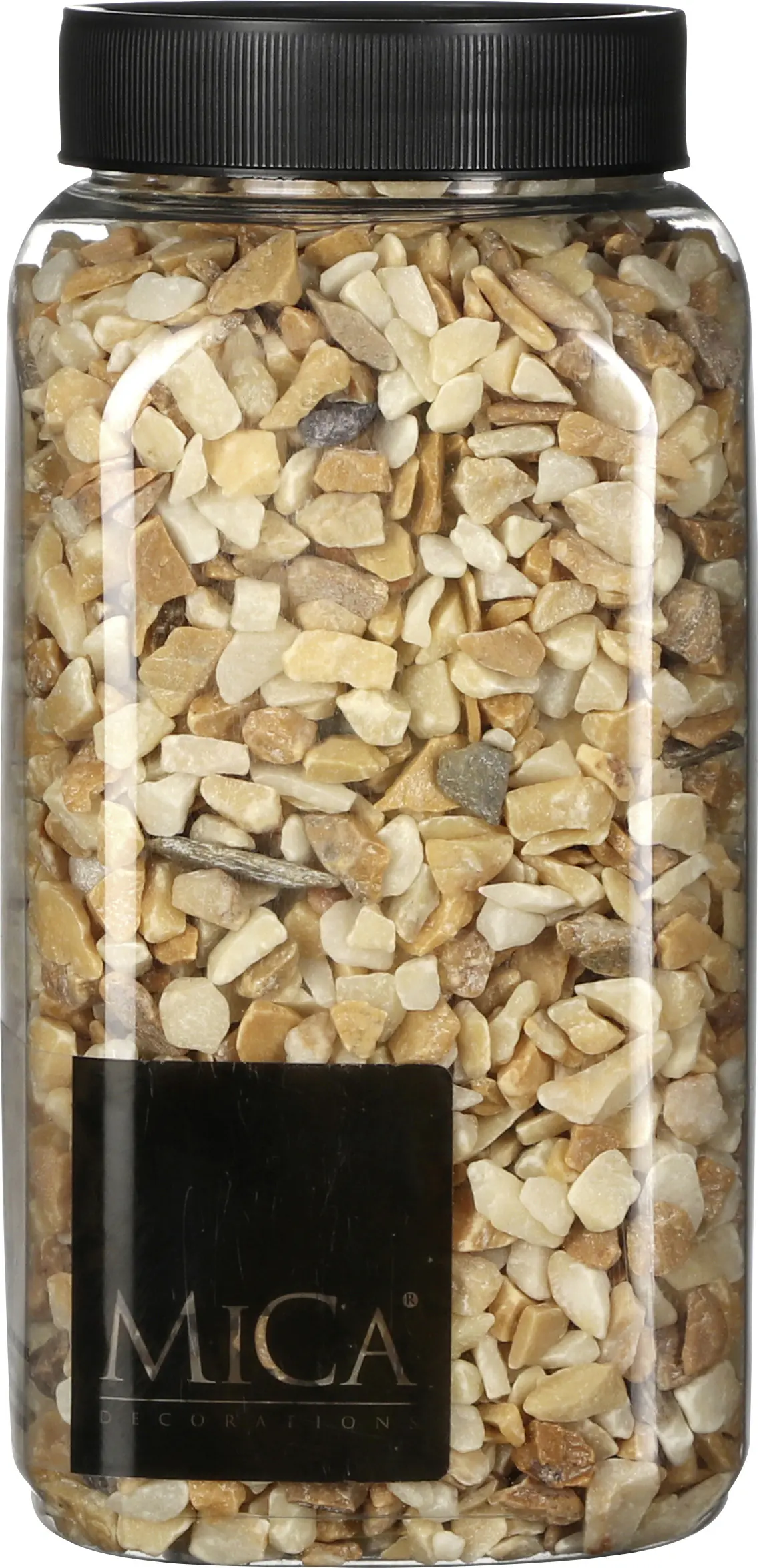 Mica Deko Steine hellbraun 650 ml