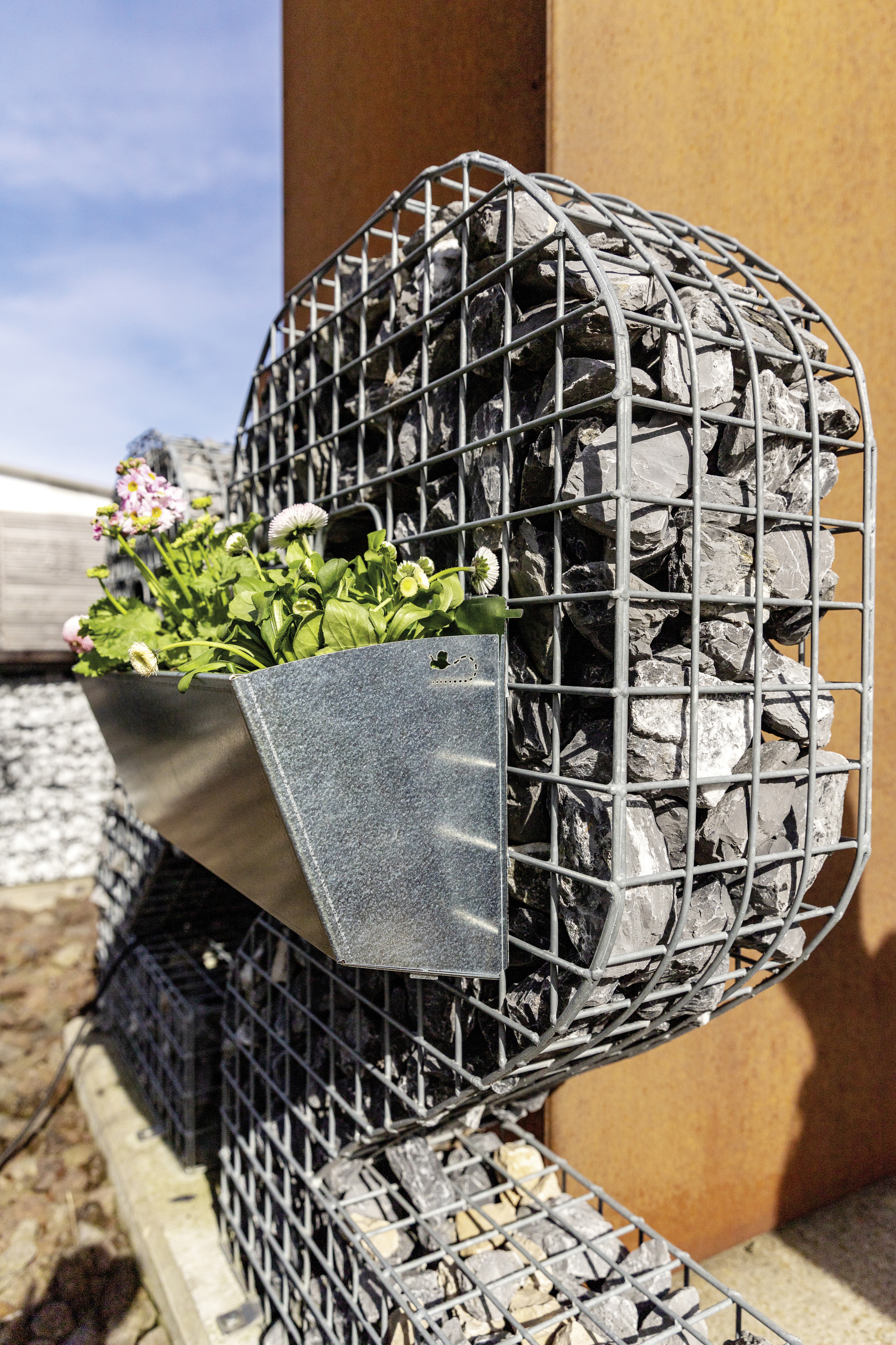 Bellissa Pflanzkasten Origami L, silber, 104 x 17,5 x 23 cm, verzinkter Stahl