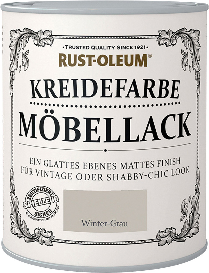 Rust-Oleum Kreidefarbe Möbellack 125 ml winter-grau