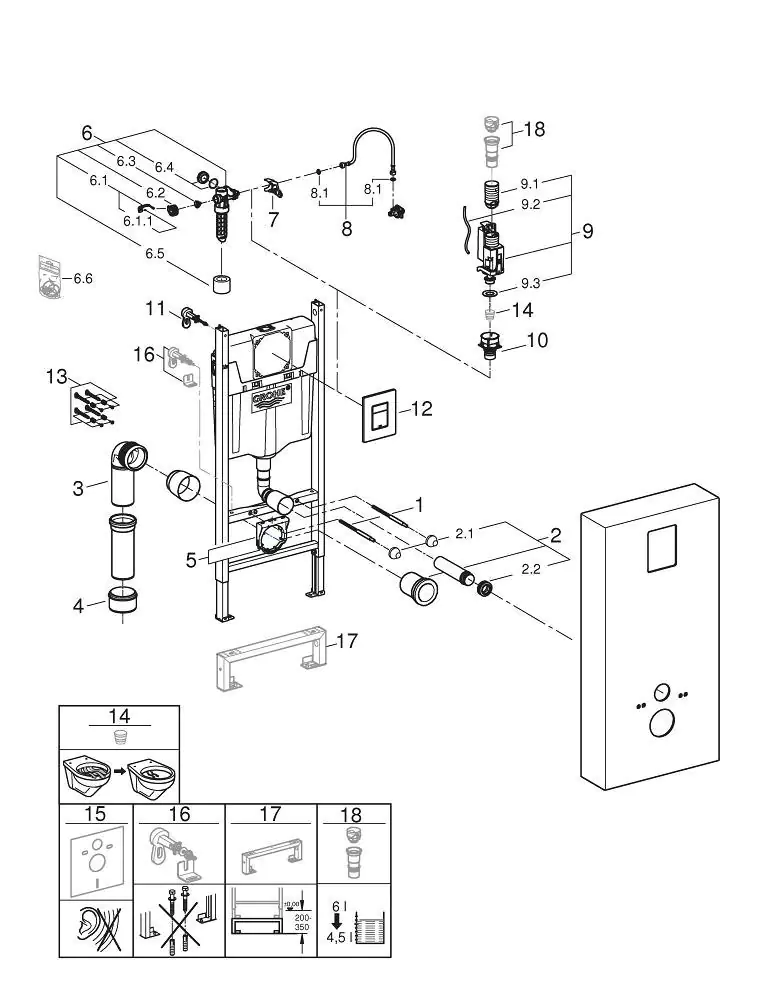 4005176383243_3 Grohe Solido Monobloc mit Schnellverstellung und Höhensicherung