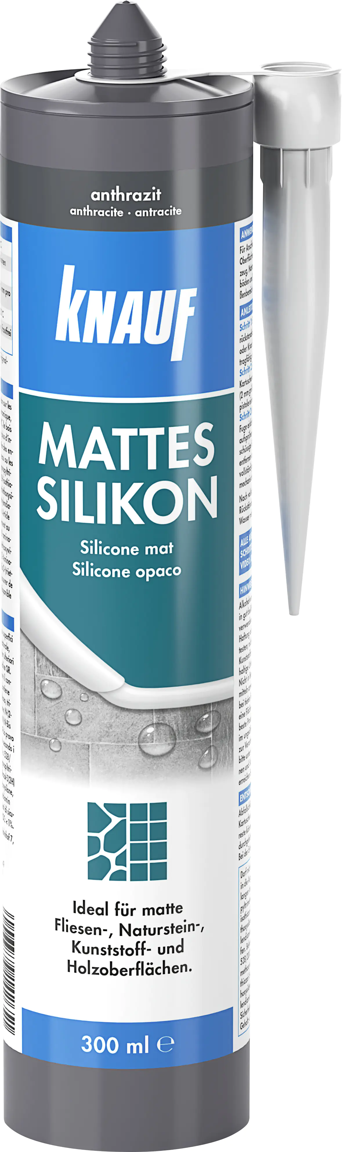 Knauf Mattes Silikon anthrazit 300 ml Knauf Mattes Silikon anthrazit 300 ml