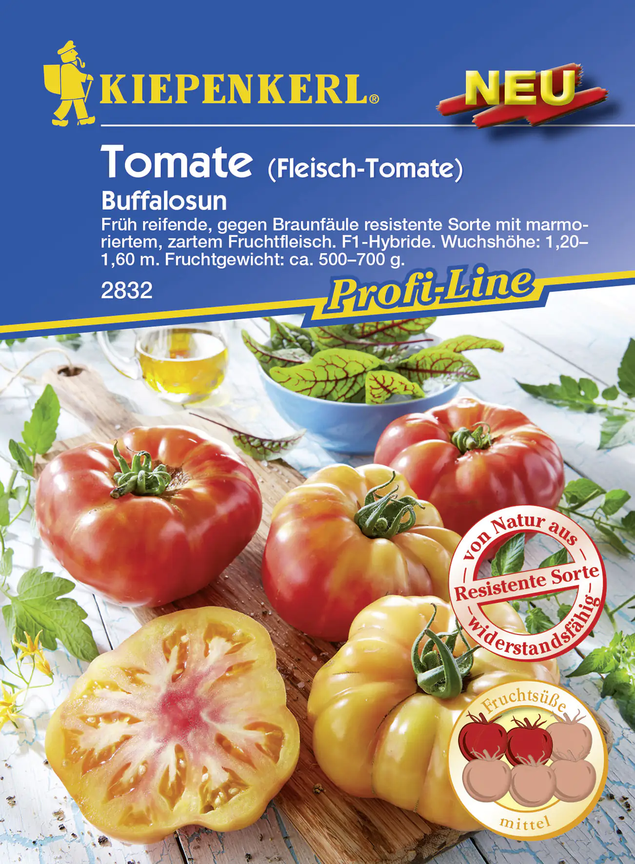 4000159178328 Kiepenkerl Fleisch-Tomate Buffalosun F1 Inhalt reicht für 7 Korn