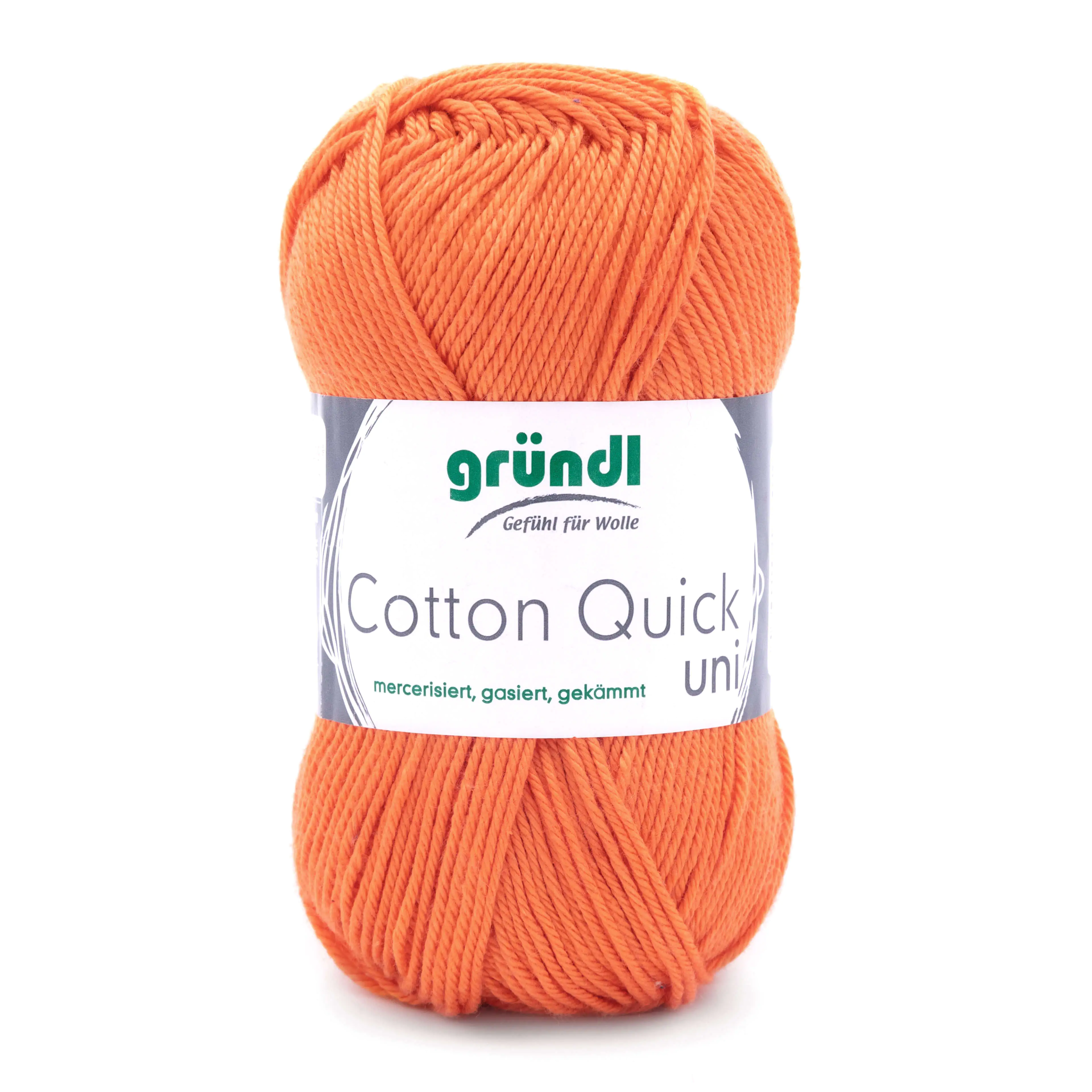 4036014187419 Gründl Wolle Cotton Quick 50 g uni mandarine