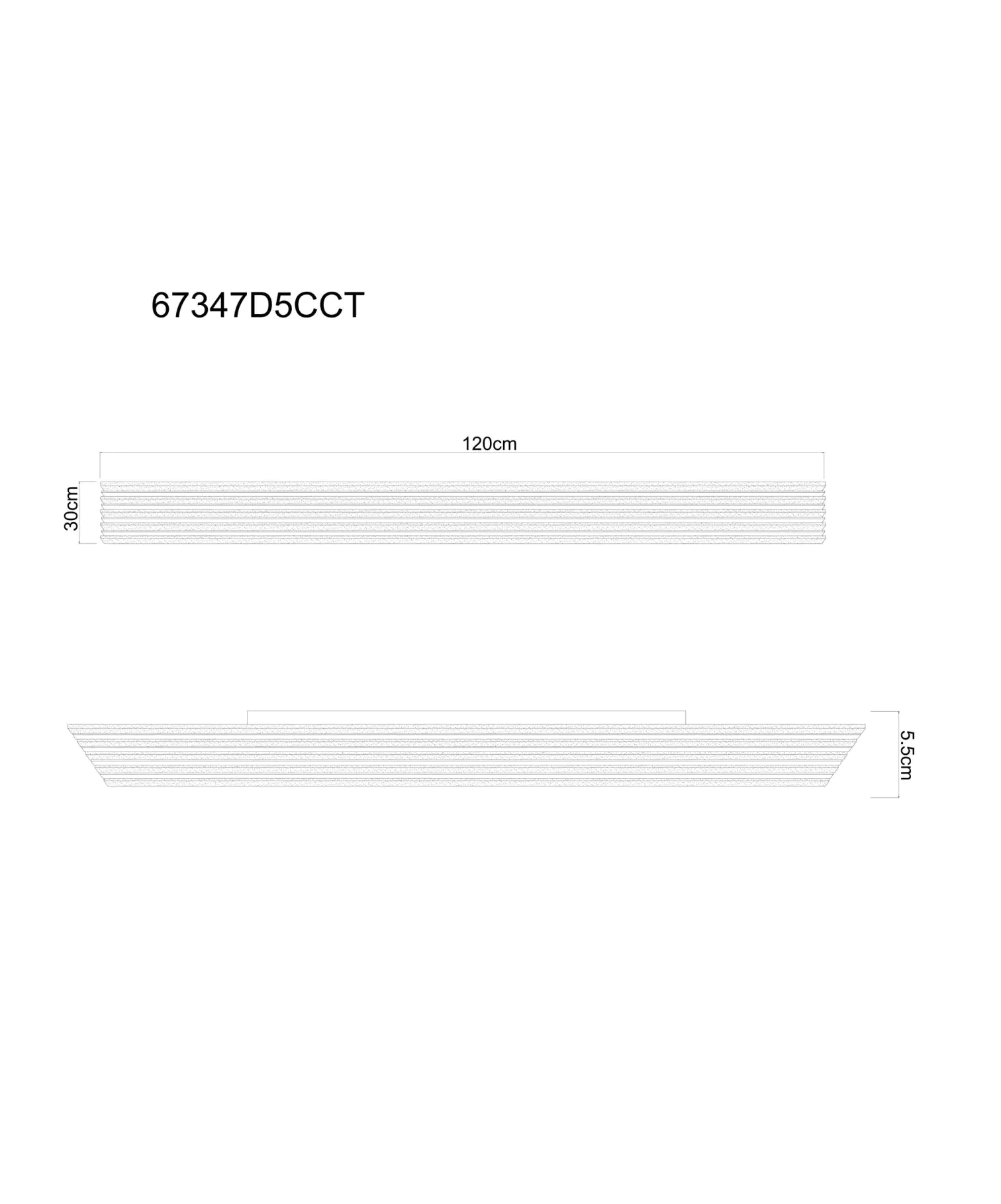 Globo LED-Deckenleuchte HAYDEN 120 cm 