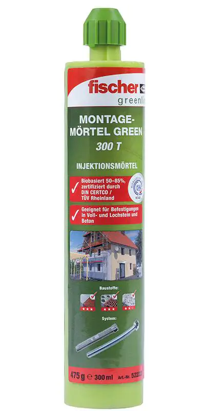 Fischer Montagemörtel Green 300 T K Fischer Montagemörtel Green 300 T K